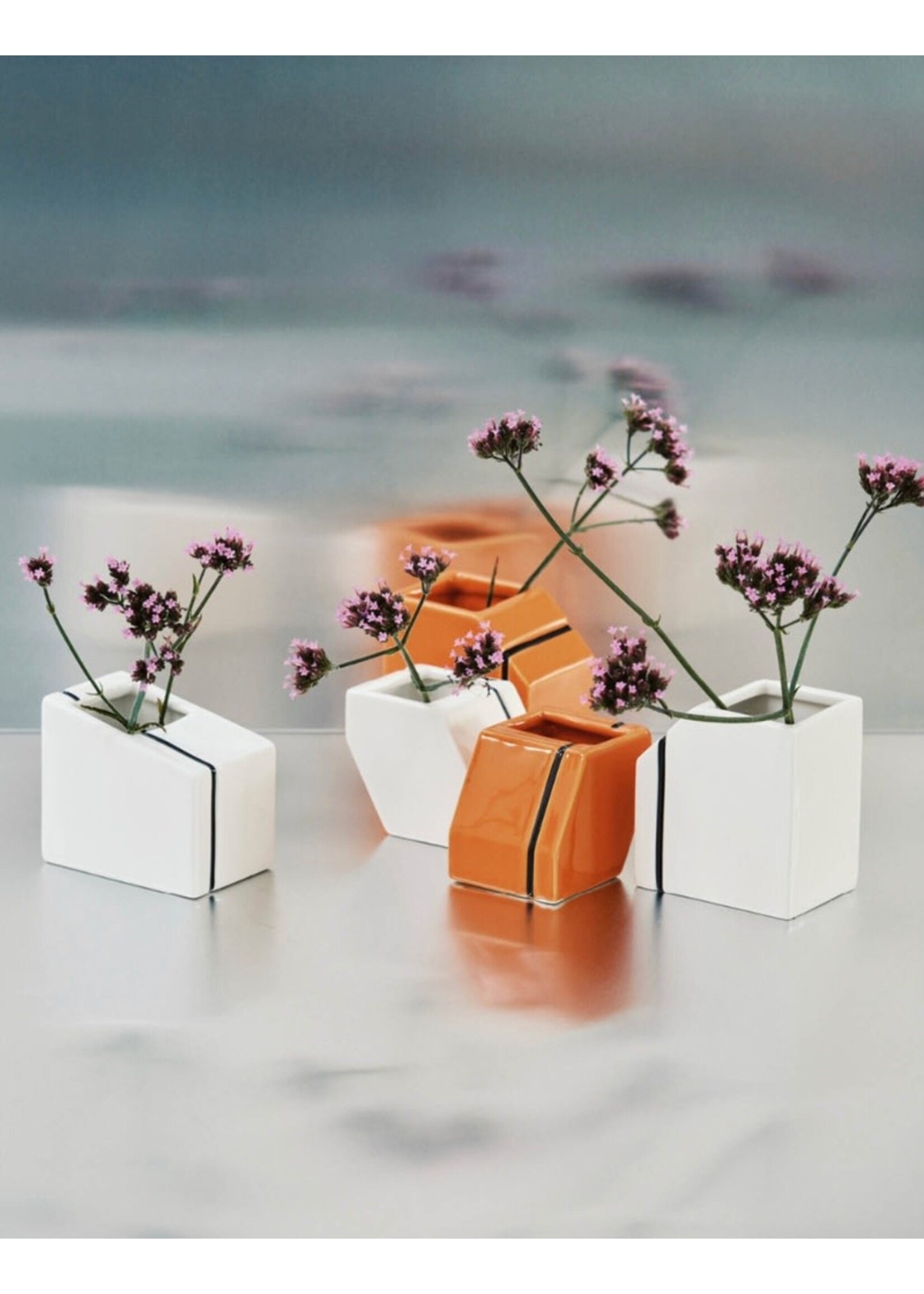 Serax Silos vaasjes set - wit