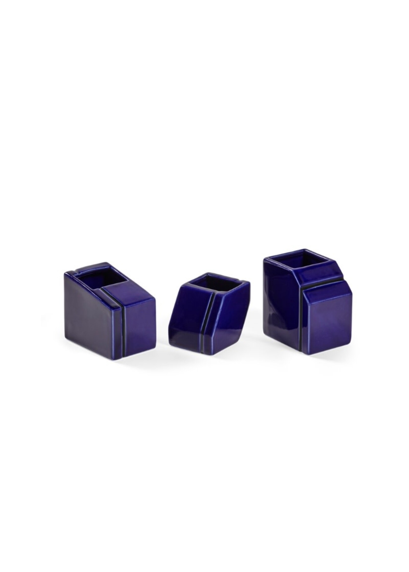 Serax Silos vaasjes set - blauw