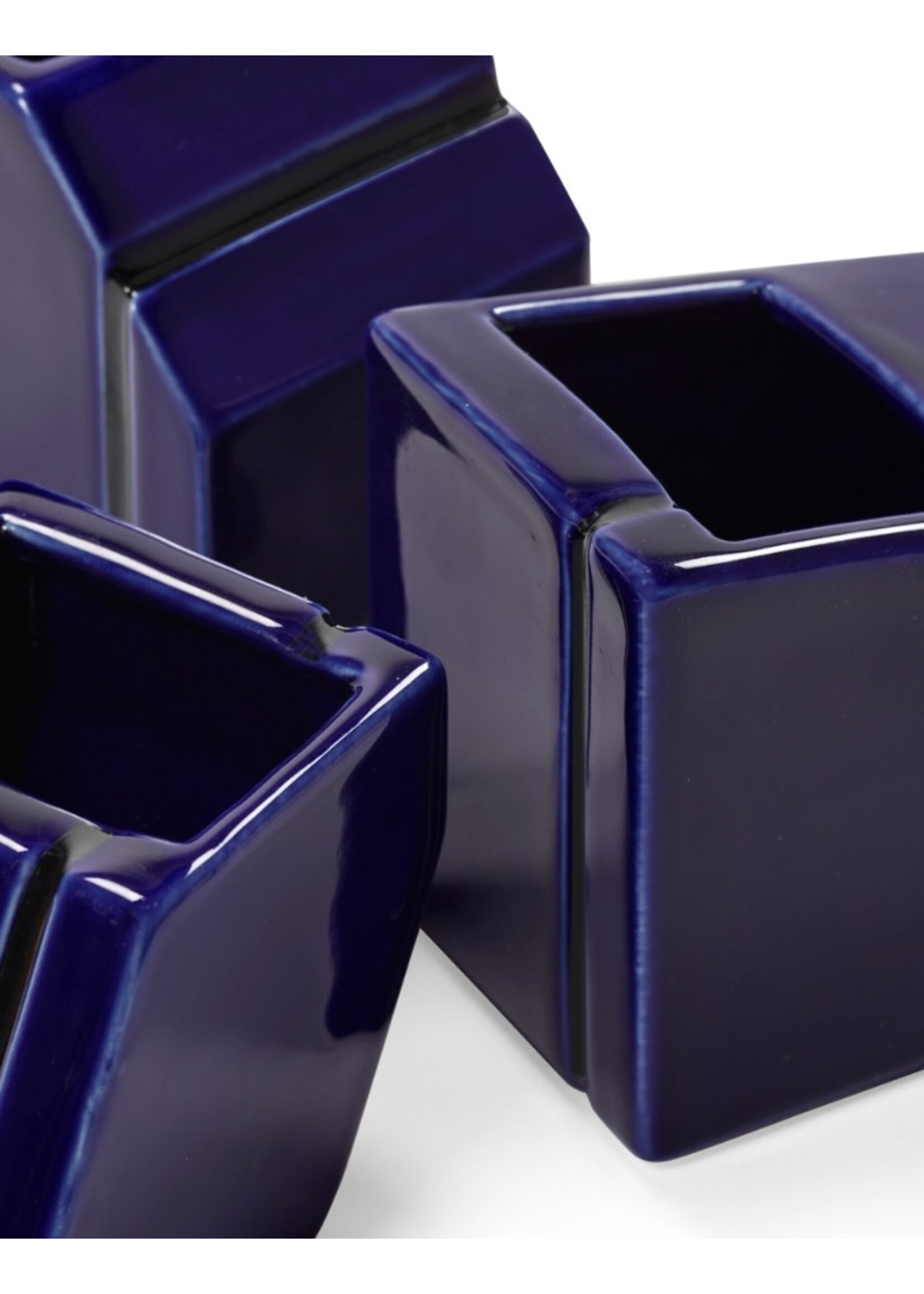Serax Silos vaasjes set - blauw