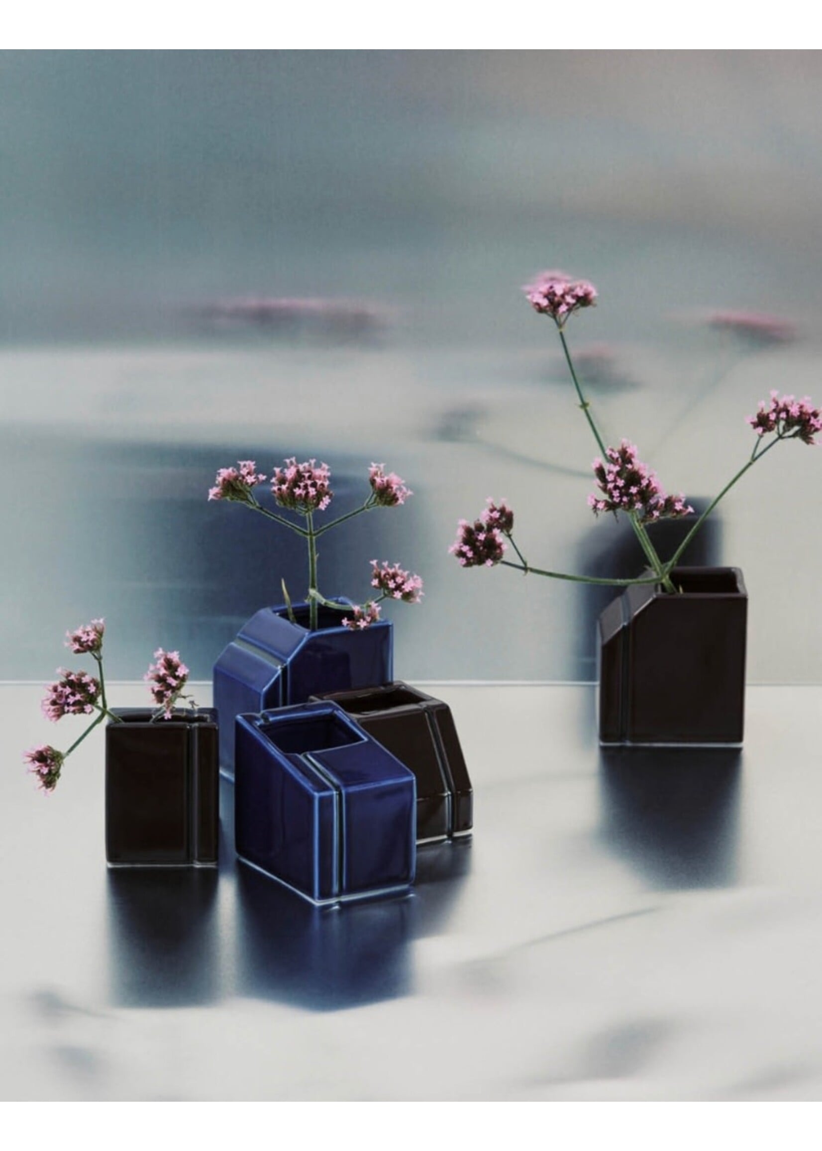 Serax Silos vaasjes set - blauw