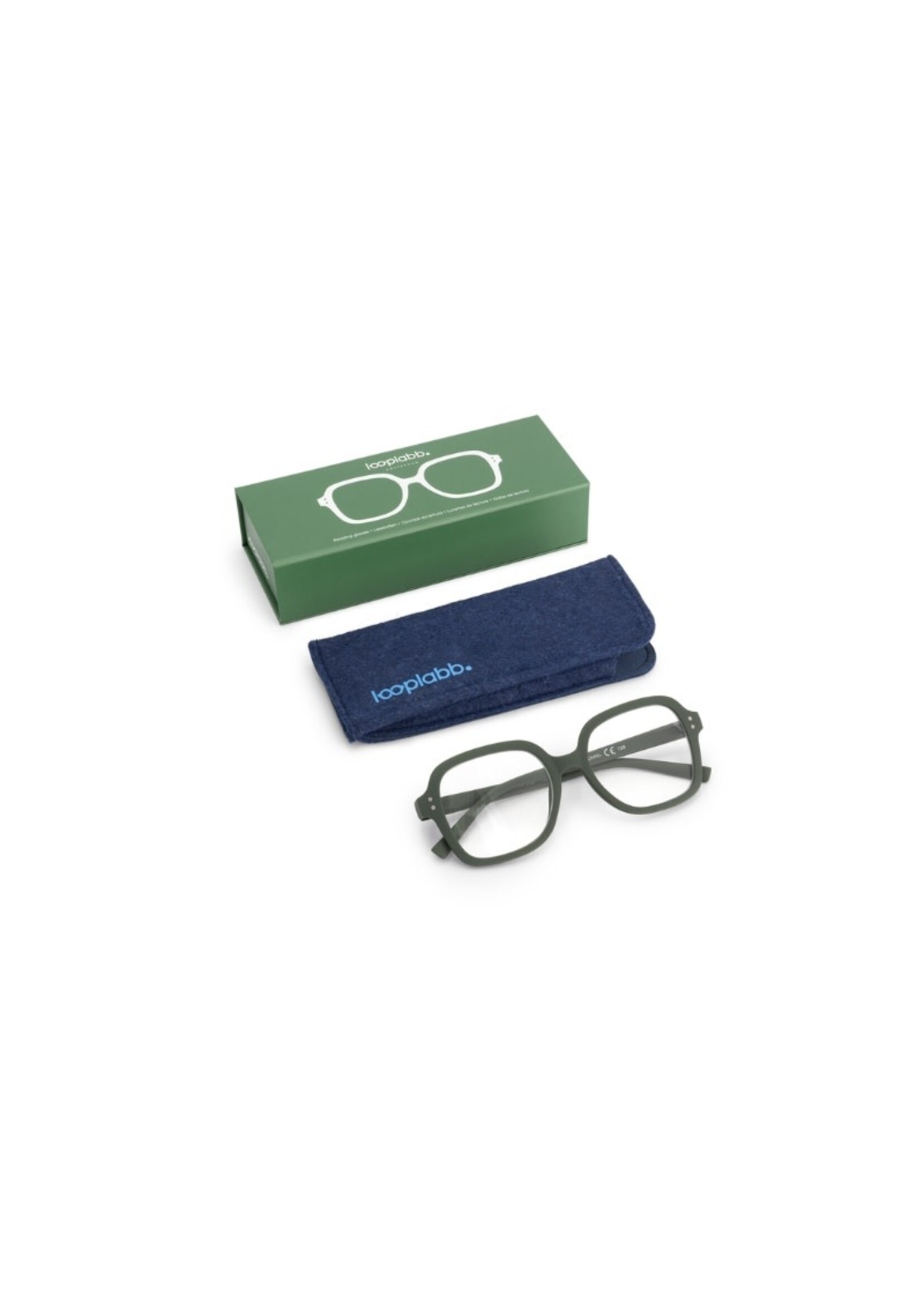 Looplabb Colette leesbril - olive green - +1,5