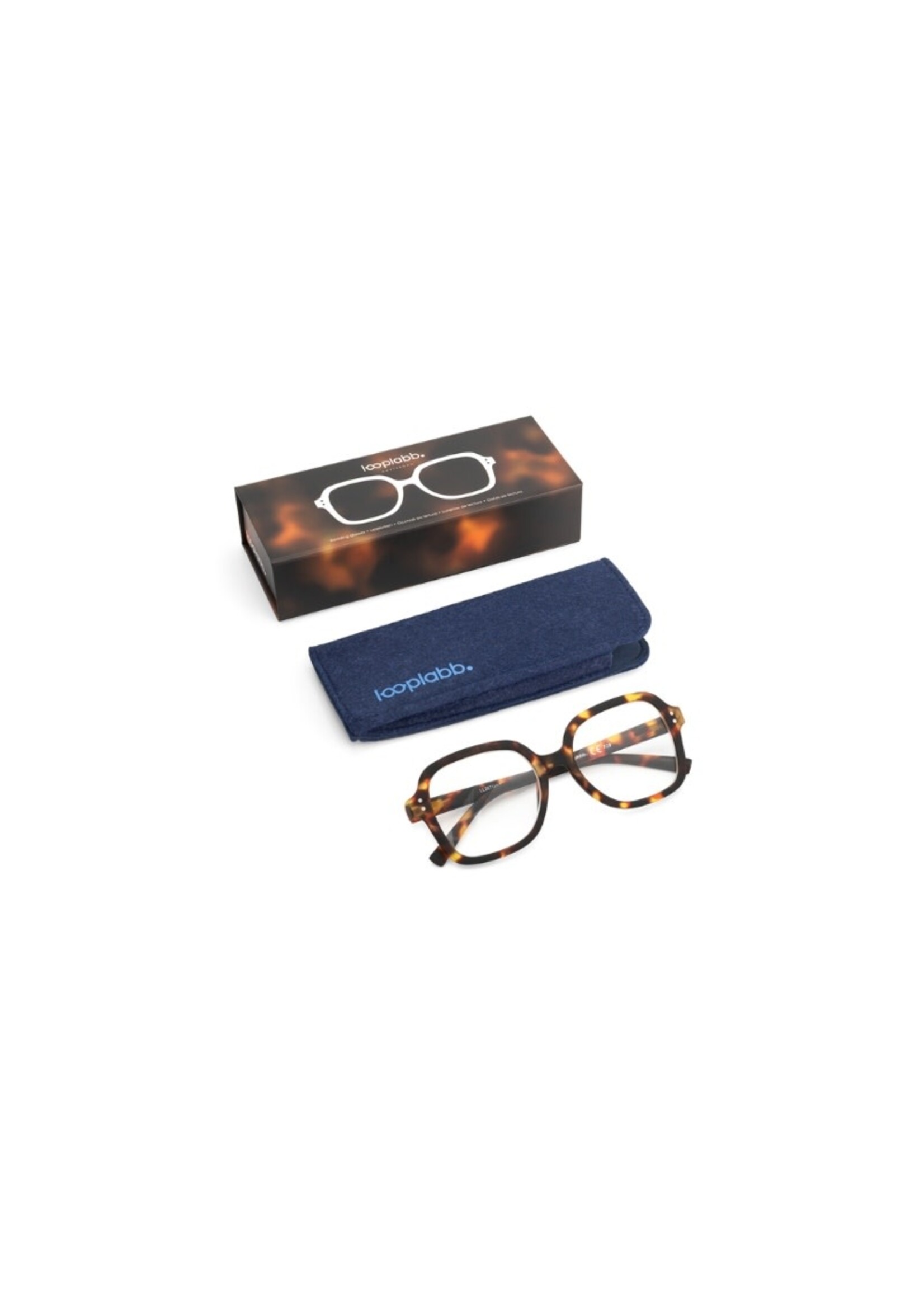 Looplabb Colette leesbril - turtle - +1