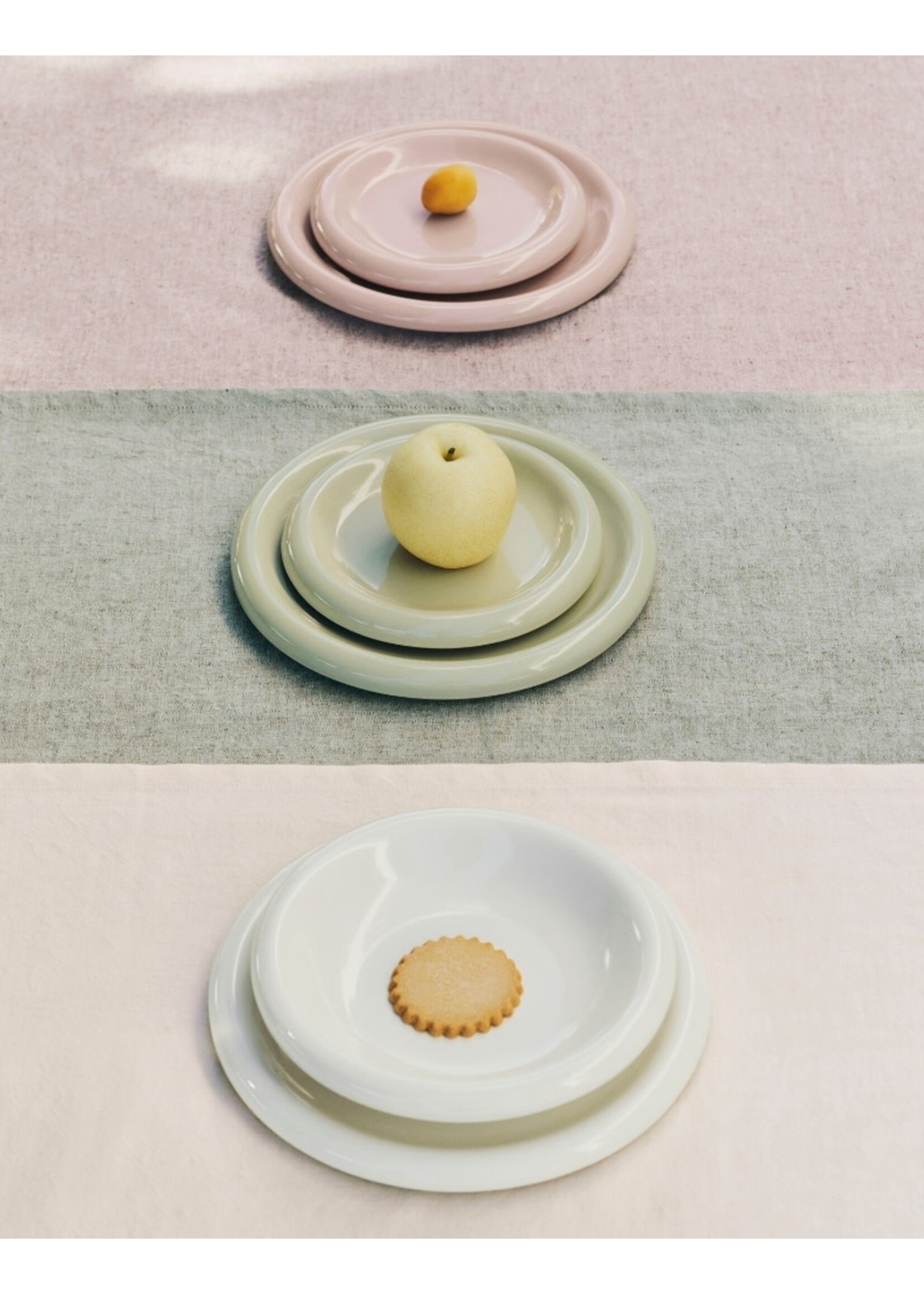 HAY Barro Plate Ø24 - Set of 2 - Pistachio