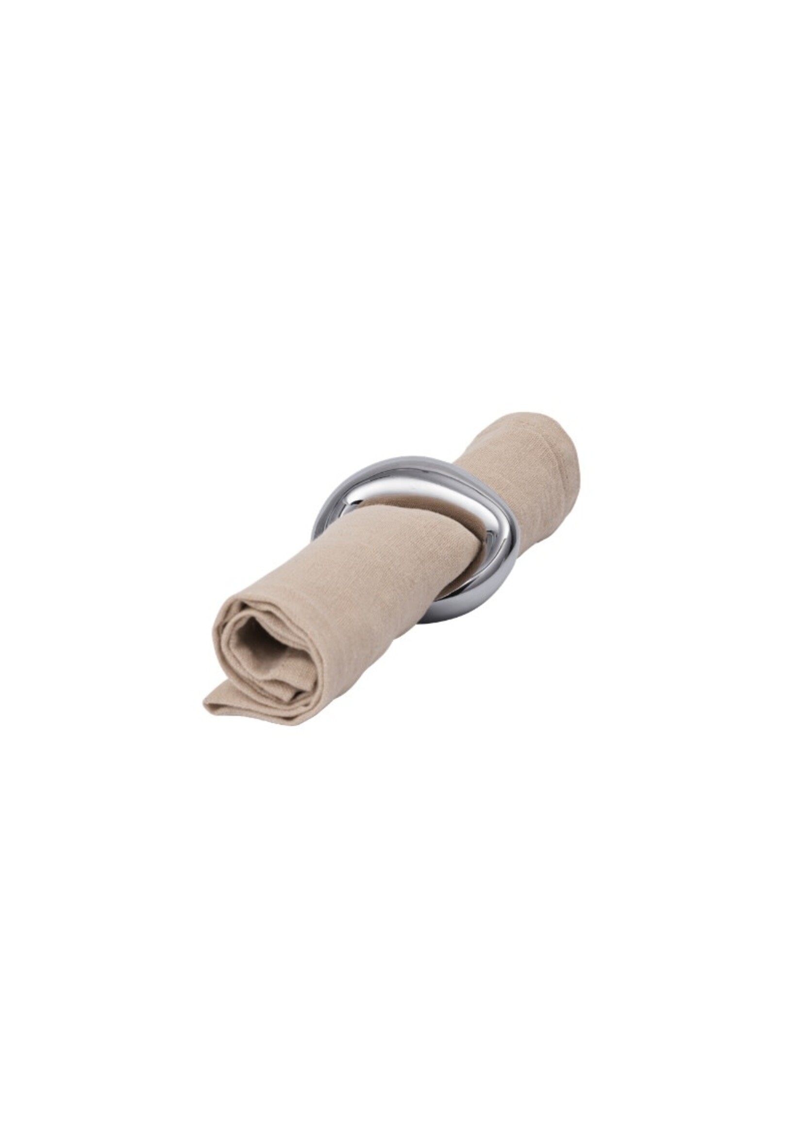 Ferm Living Orrith Napkin Rings - Set of 4 - Silver
