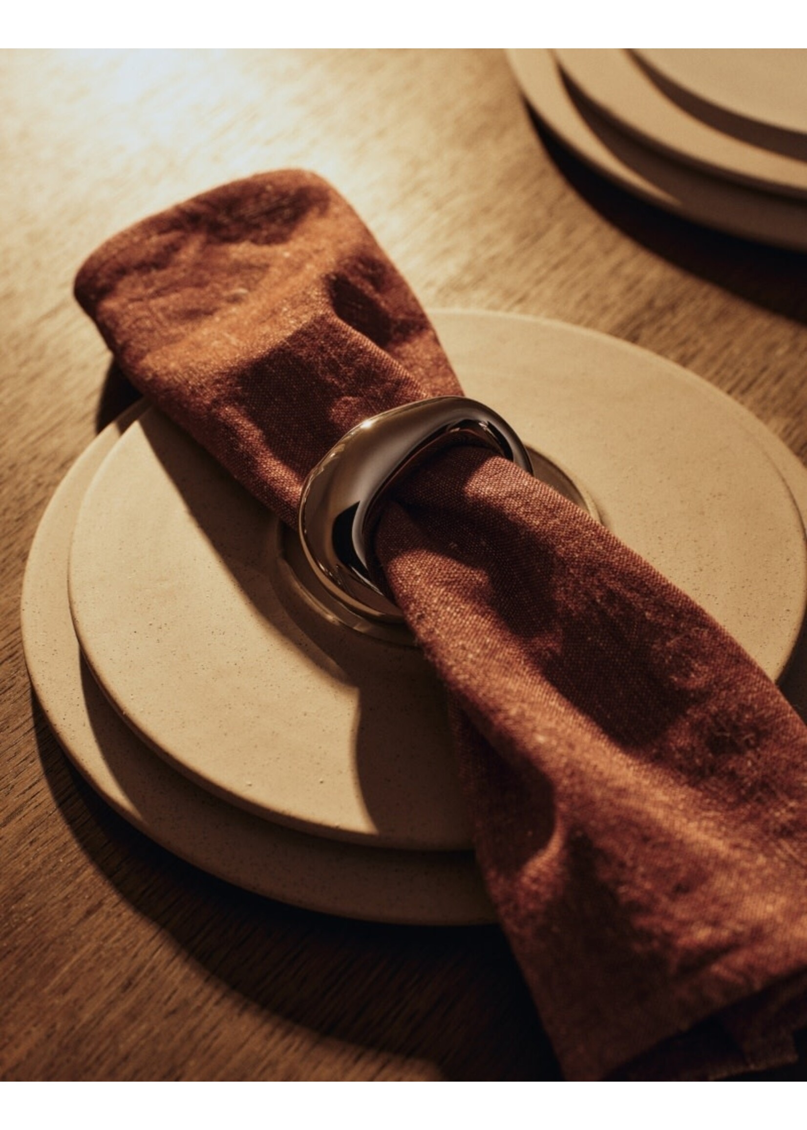 Ferm Living Orrith Napkin Rings - Set of 4 - Silver