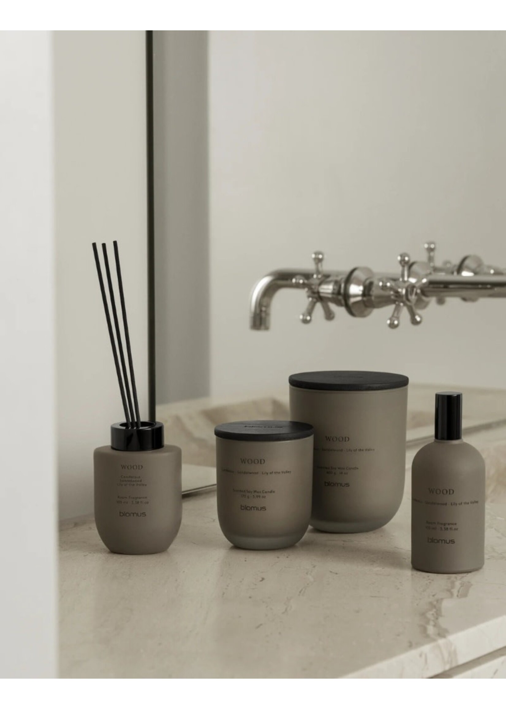Blomus Tuoksu Scented Candle - Wood