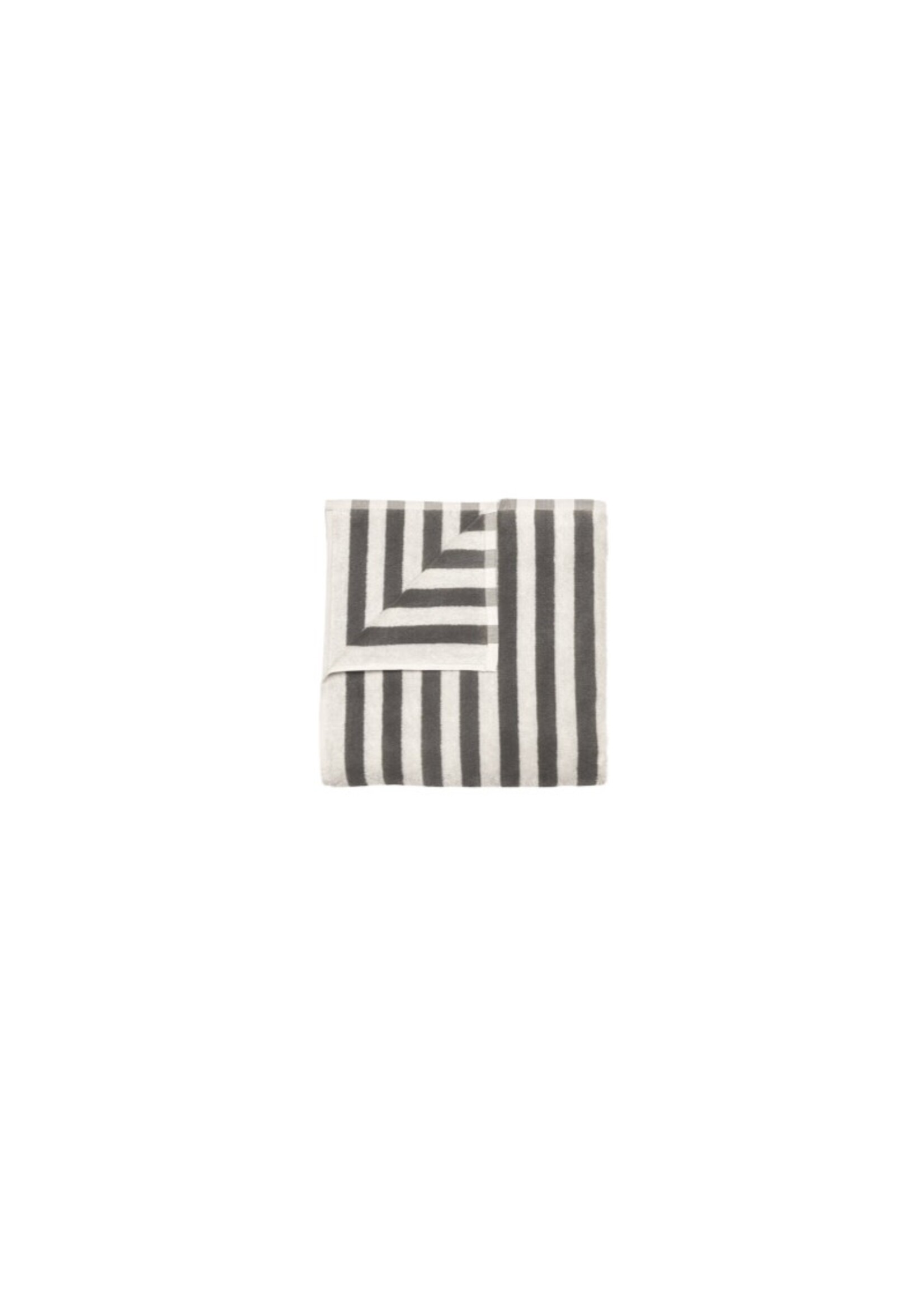Blomus Arto Guest Towel - Thick Stripe - Moonbeam/Magnet