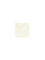 Blomus Arto Guest Towel - Thick Stripe - White/Transparent Yellow