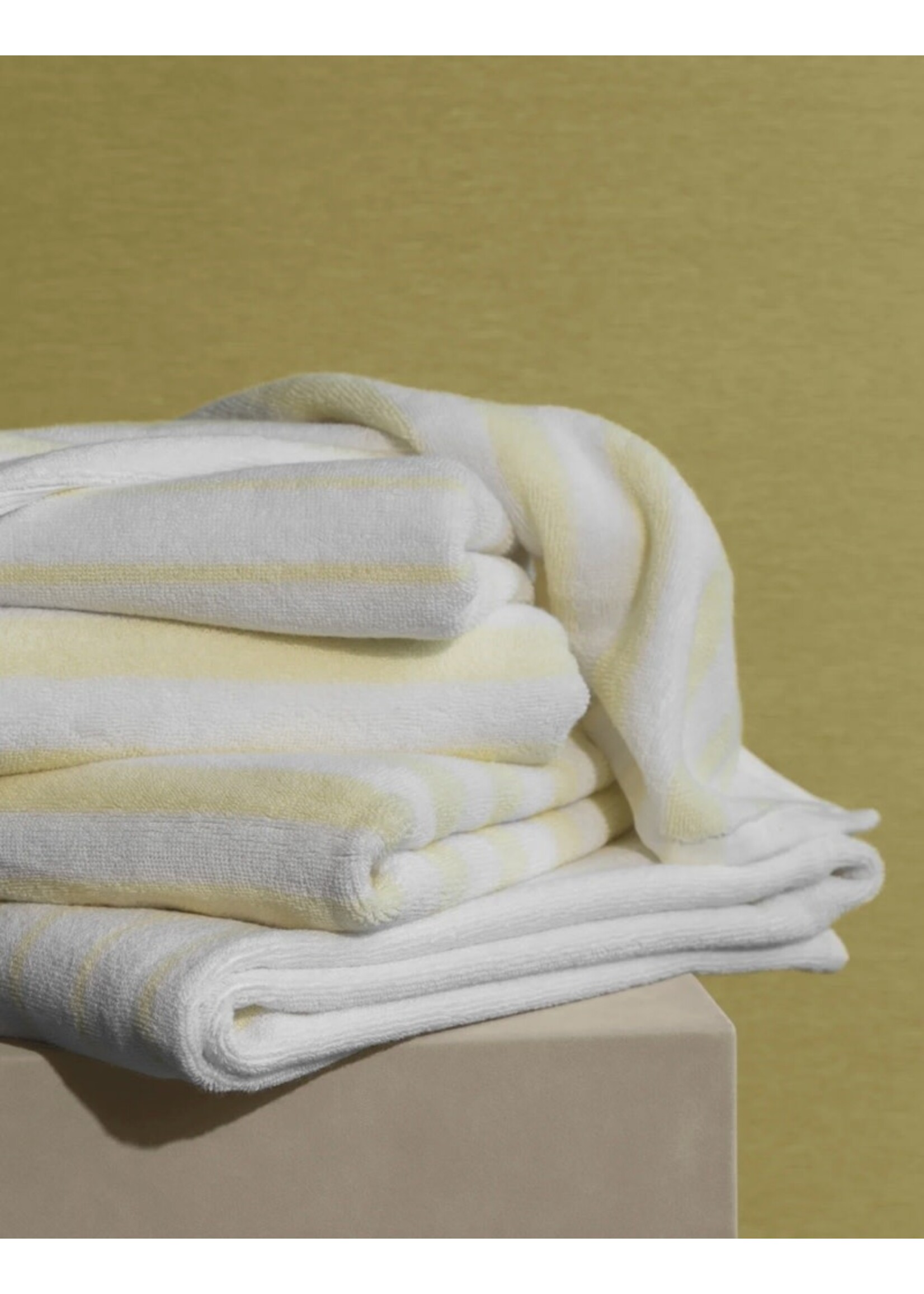 Blomus Arto Guest Towel - White/Transparent Yellow