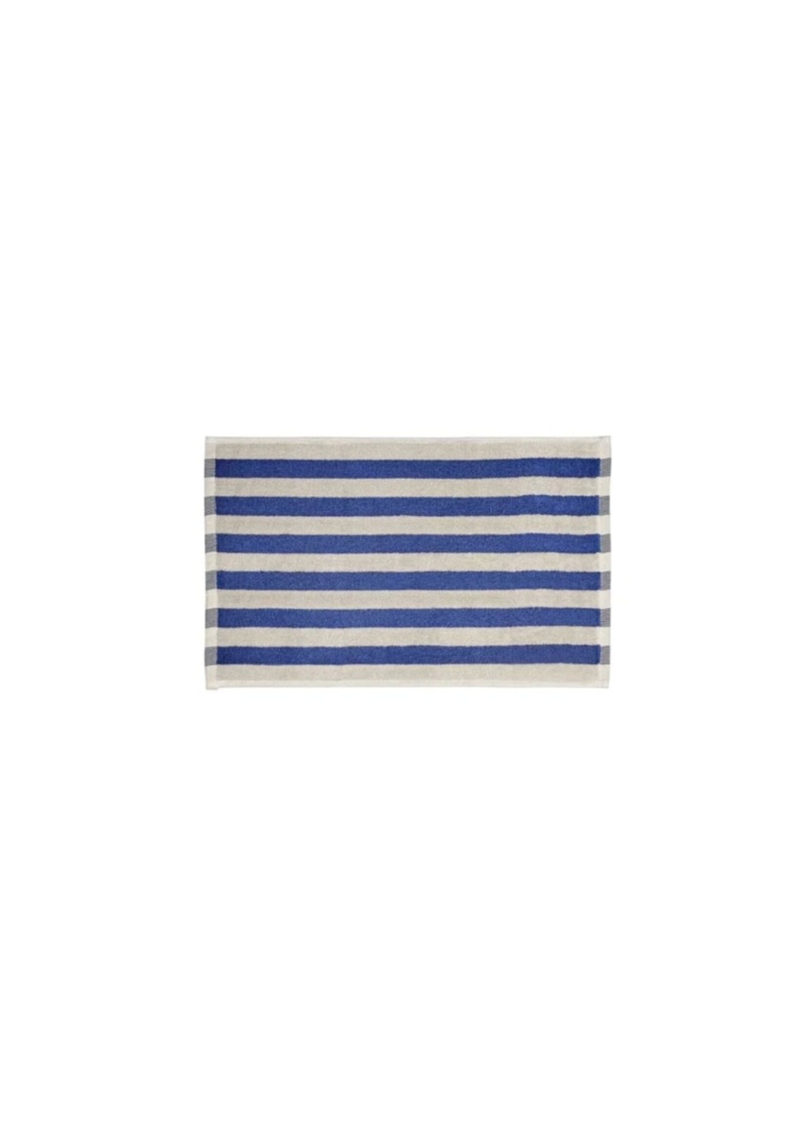 Blomus Arto Guest Towel - Thick Stripe - Moonbeam/Mazarine Blue