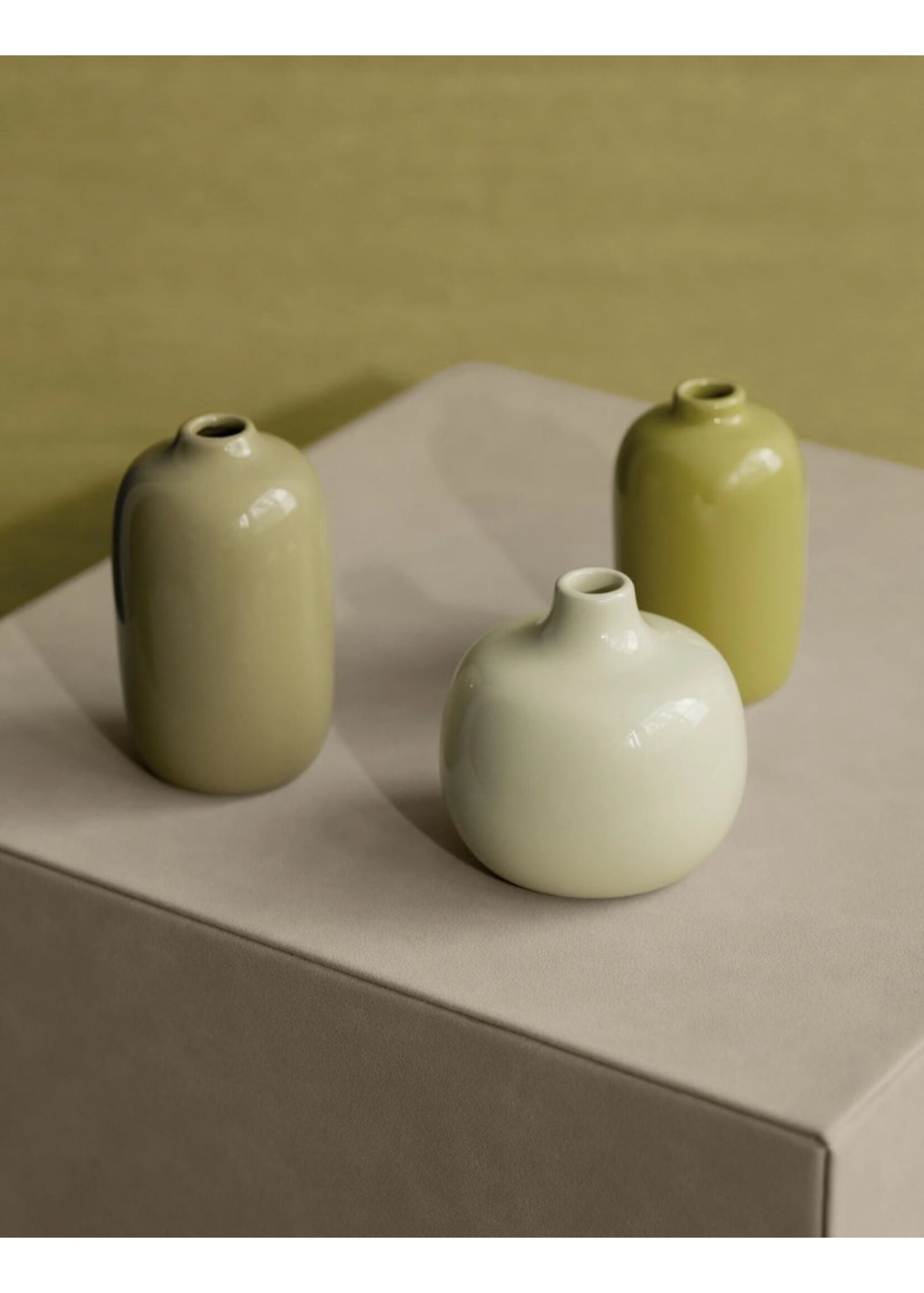 Blomus Ceola vaasjes set - geel