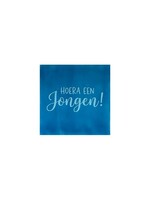 YETT Quote tegeltje - hoera een jongen blauw