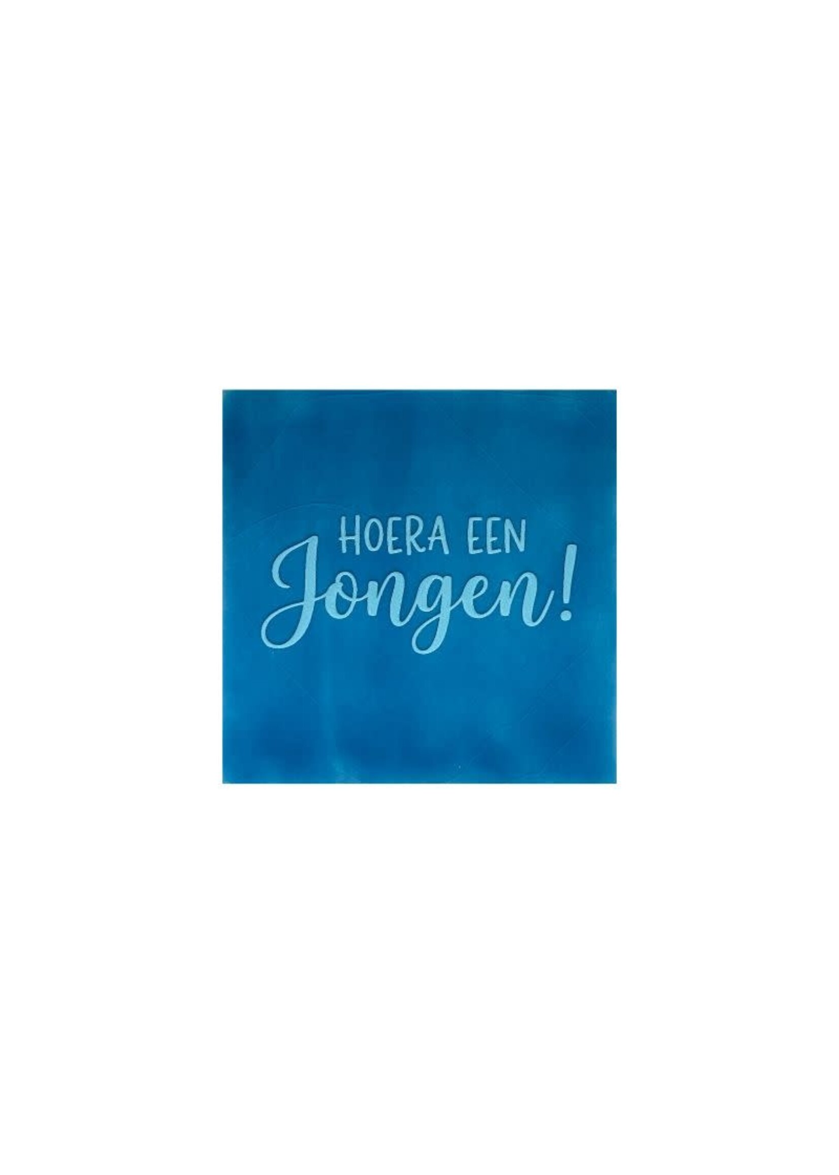 YETT Quote tegeltje - hoera een jongen blauw