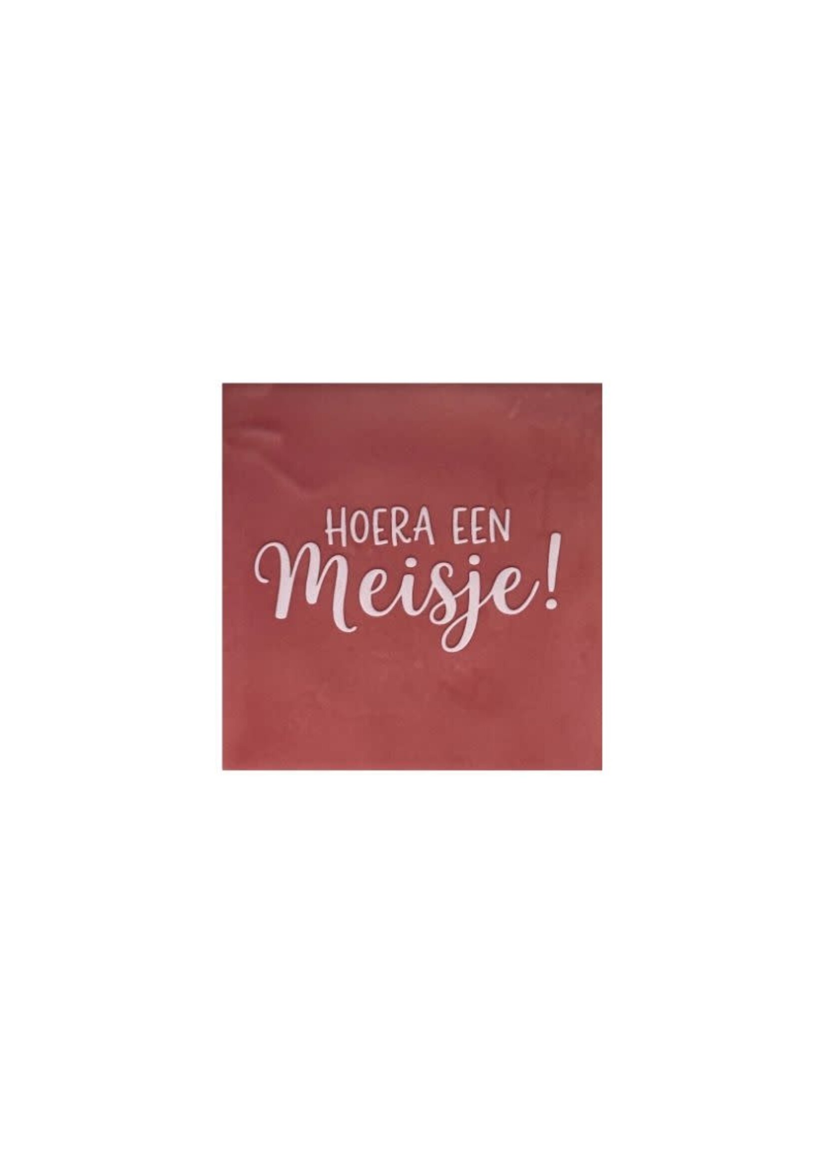 YETT Quote tegeltje - hoera een meisje roze