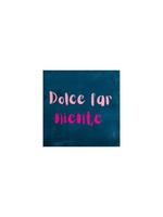 YETT Quote tegeltje - dolce far niente blauw/roze