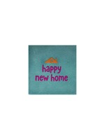 YETT Quote tegeltje - happy new home blauw/roze