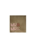 YETT Quote tegeltje - mr & mrs taupe/nude