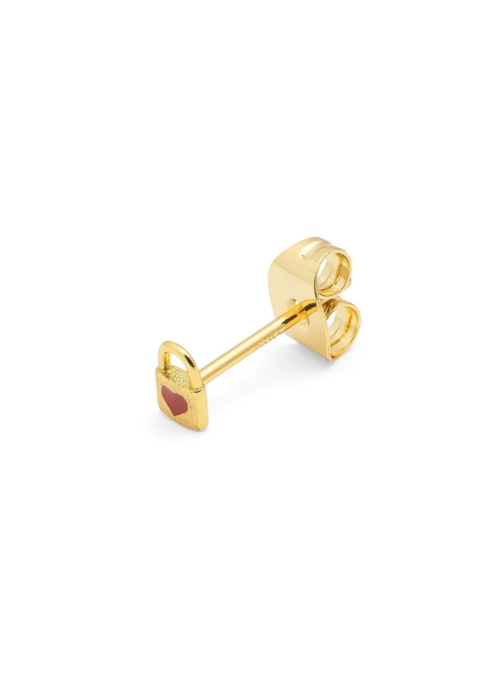 LULU Copenhagen Love Lock oorstud - Gold Plated