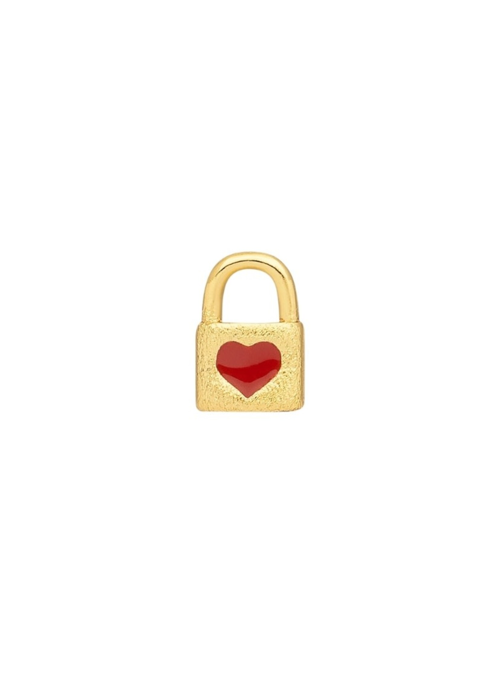 LULU Copenhagen Love Lock oorstud - Gold Plated