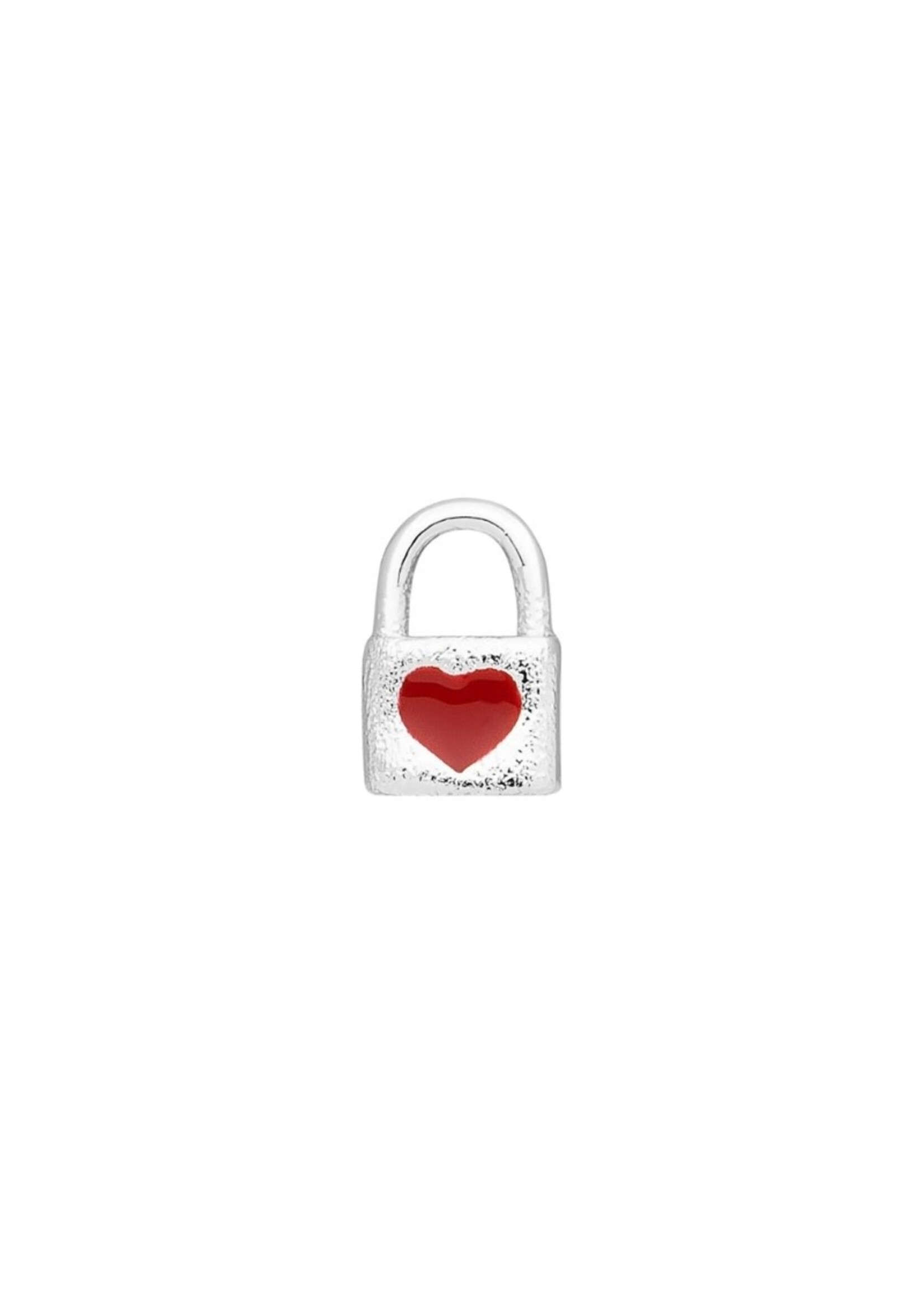 LULU Copenhagen Love Lock oorstud - Silver