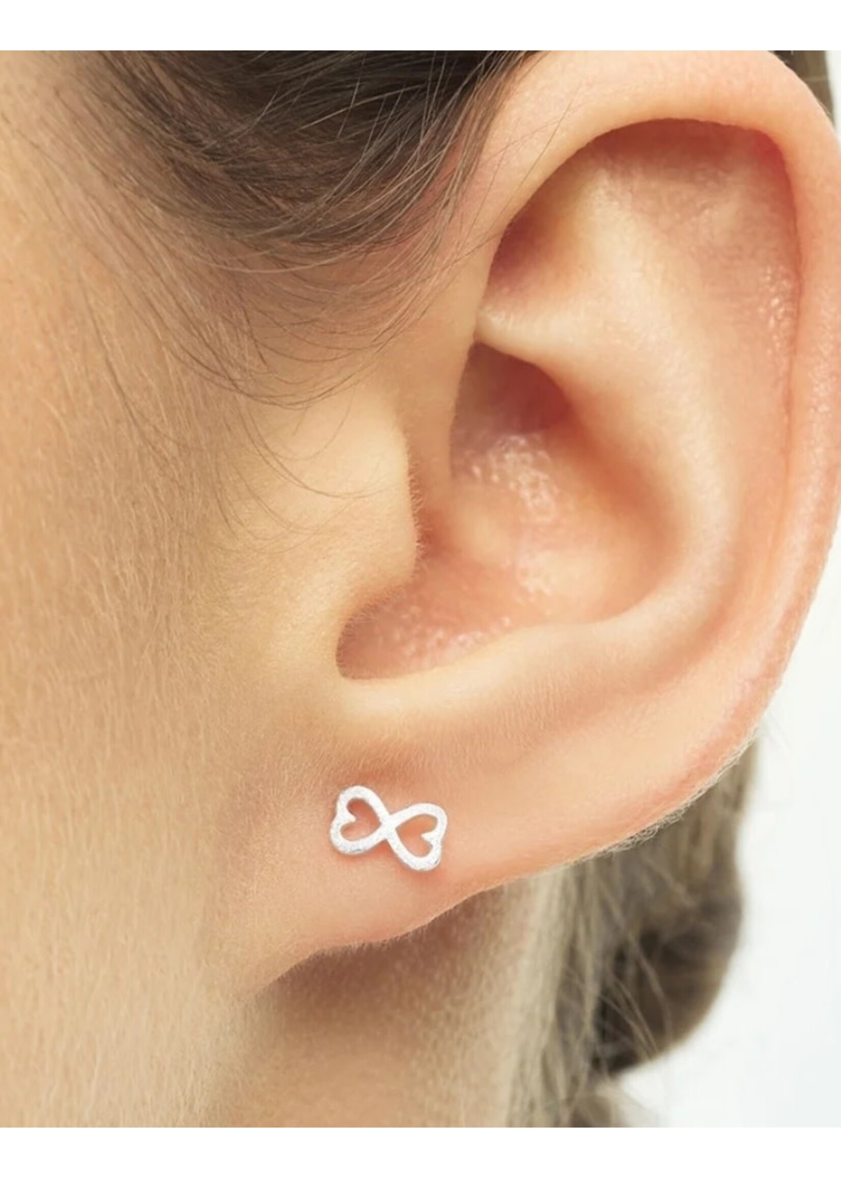 LULU Copenhagen Infinite Love oorstud - Silver