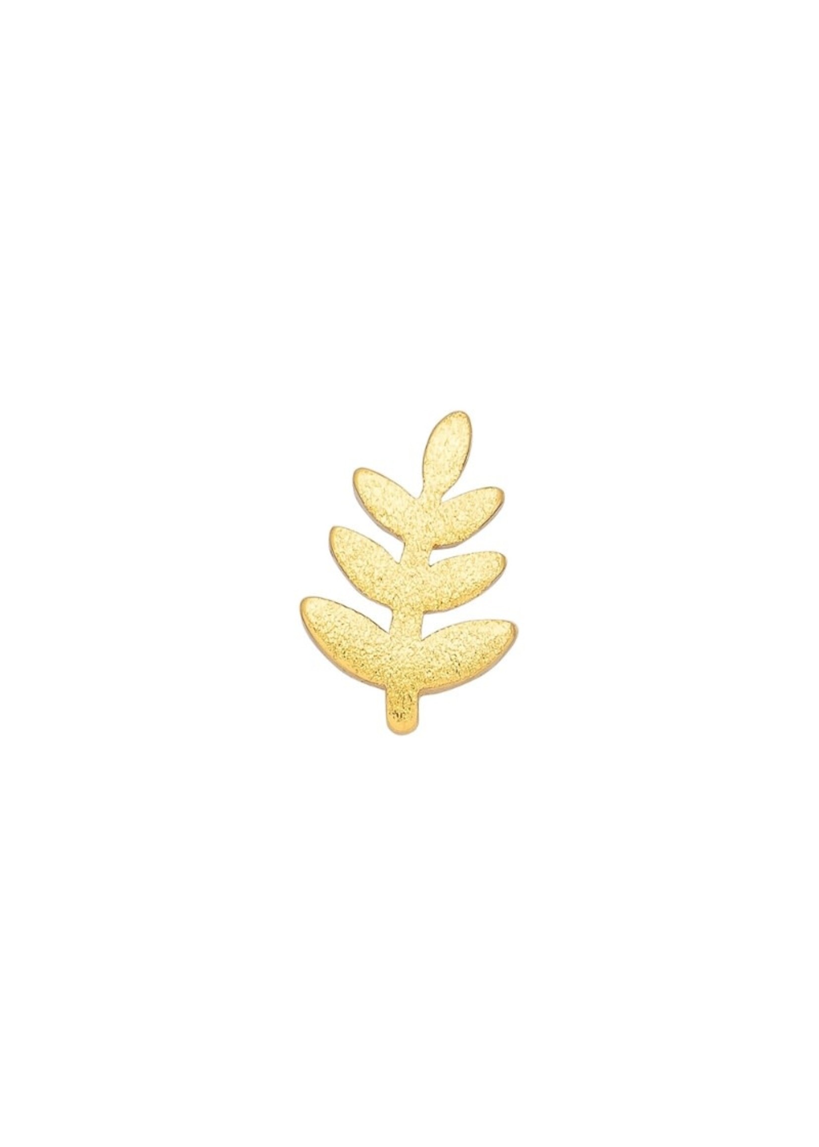LULU Copenhagen Olive Branch oorstud - Gold Plated