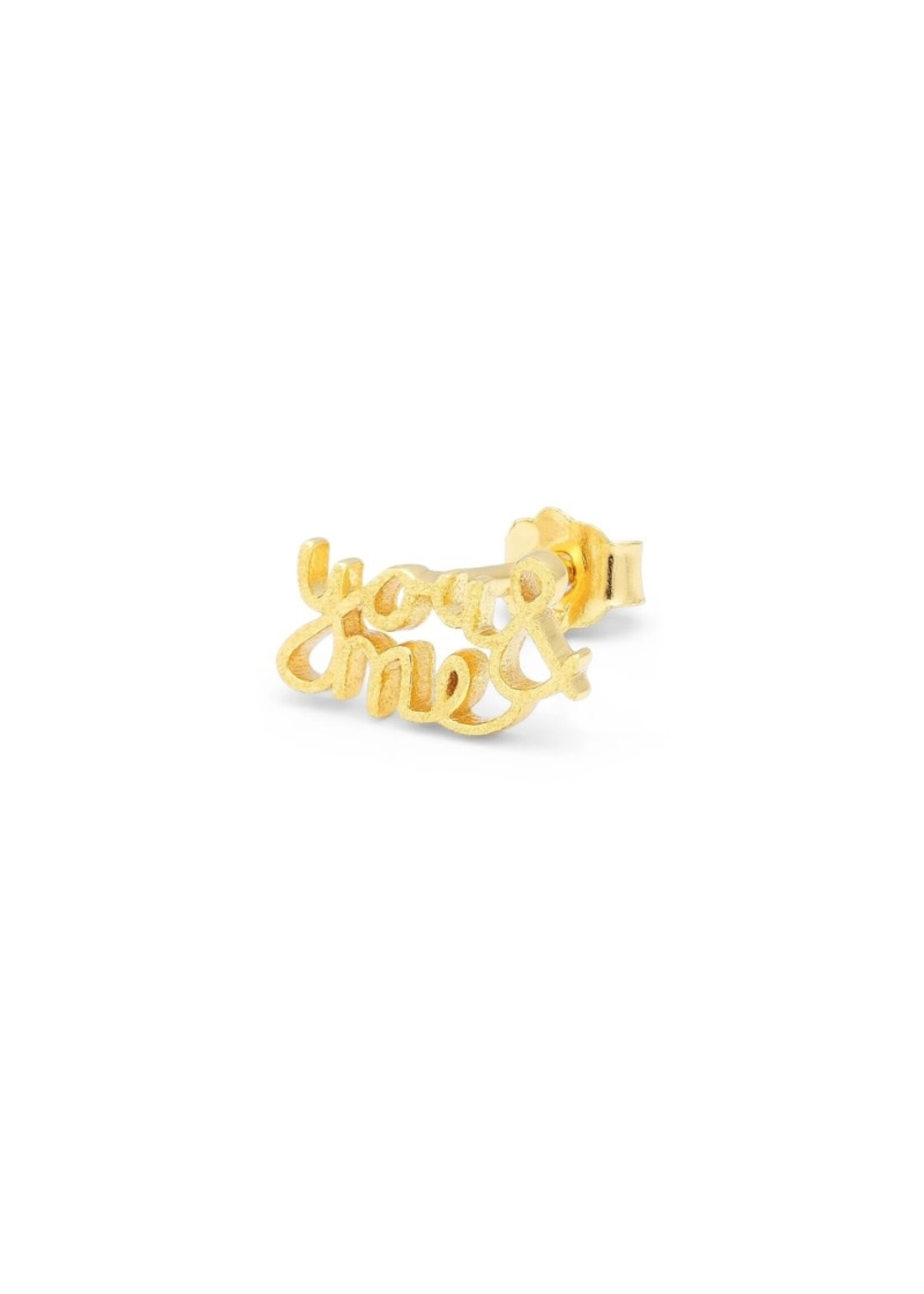 LULU Copenhagen You&Me oorstud - Gold Plated