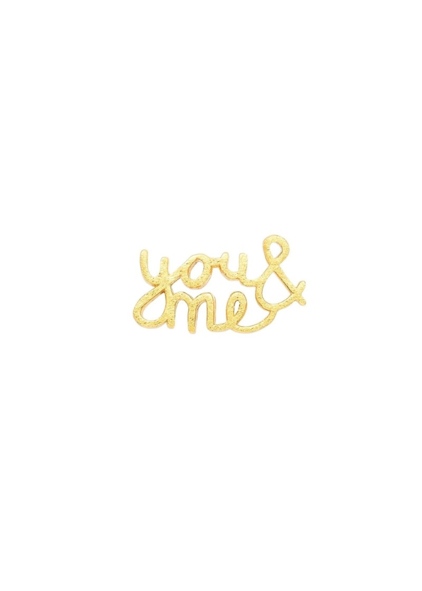 LULU Copenhagen You&Me oorstud - Gold Plated