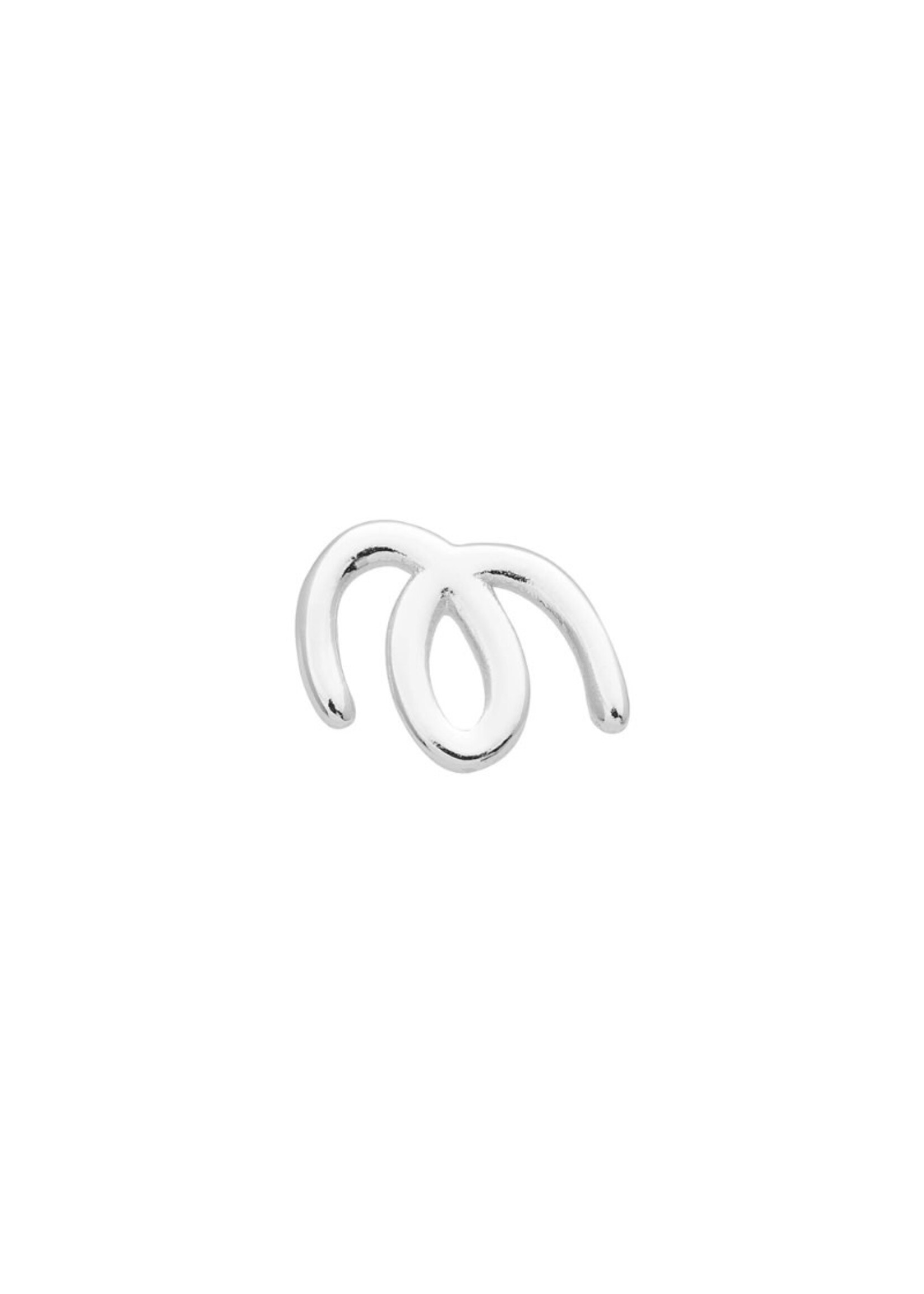 LULU Copenhagen Doodle oorstud - Silver
