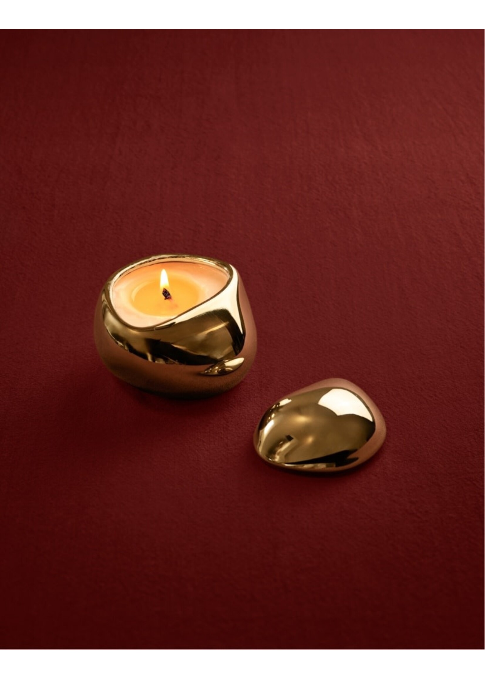 Ferm Living Bellure Scented Candle - Brass Finish
