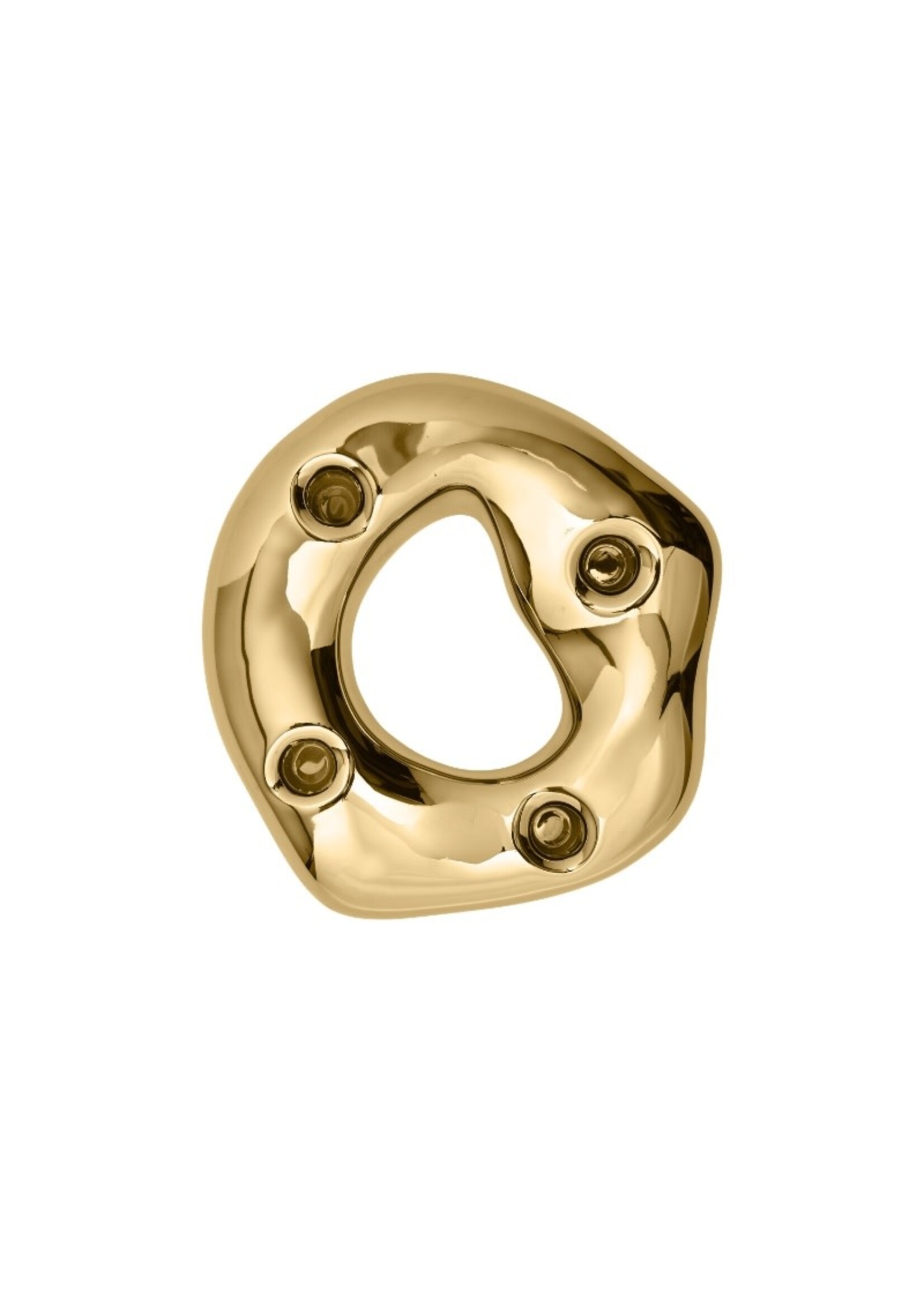 Ferm Living Bellure Ring Candle Holder - Brass Finish