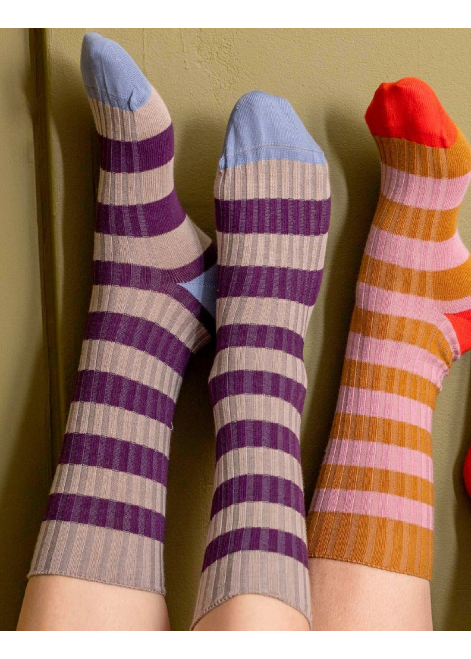 La Cerise sur le Gâteau Colette Socks - Burgundy - 36/38