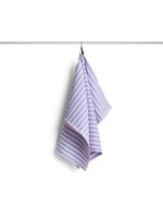HAY Canteen Tea Towel - Sky Blue/Light Pink Block Stripe
