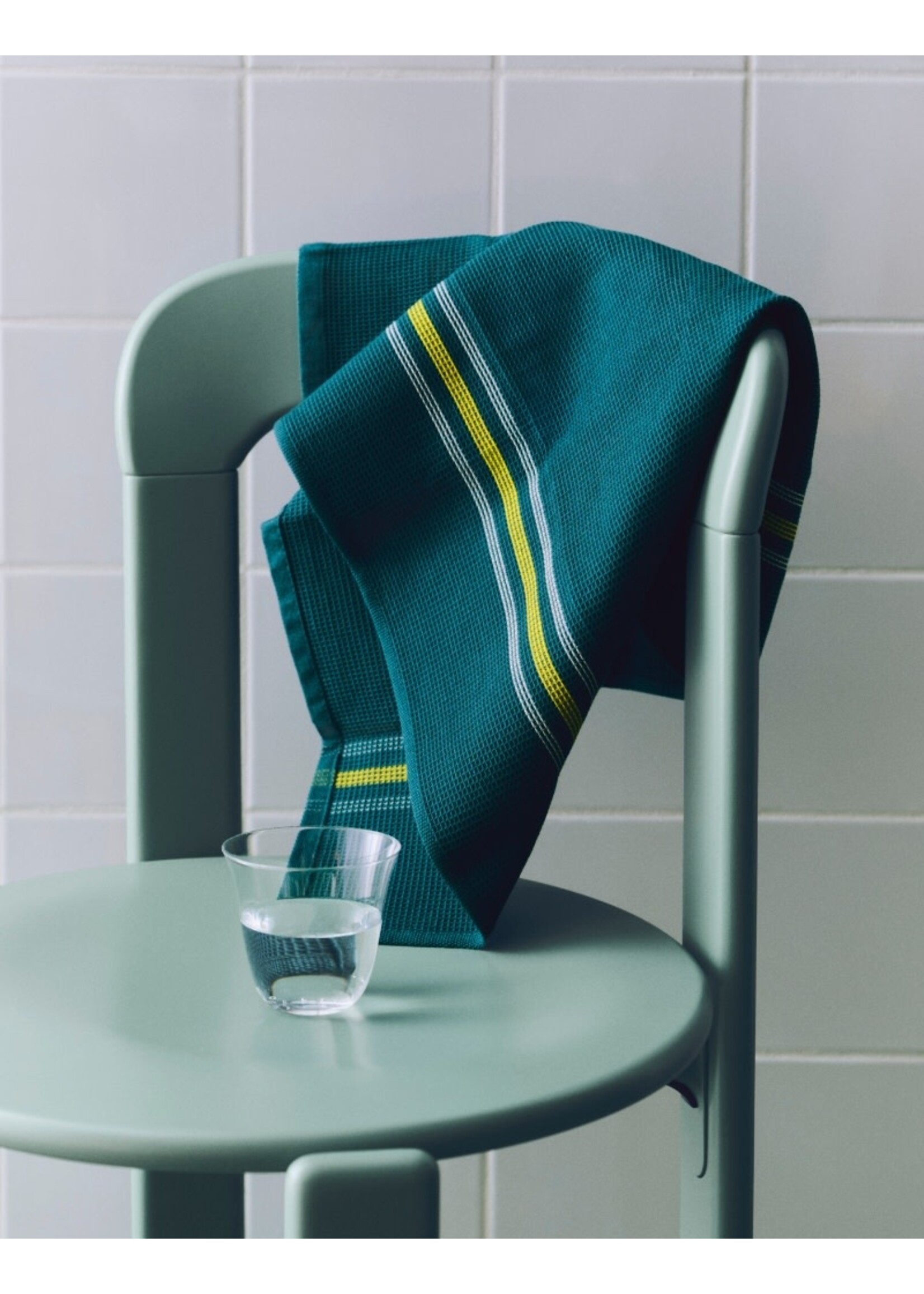 HAY Canteen Tea Towel - Green/Yellow
