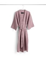 HAY Waffle Bathrobe - Stripe - Cool Pink