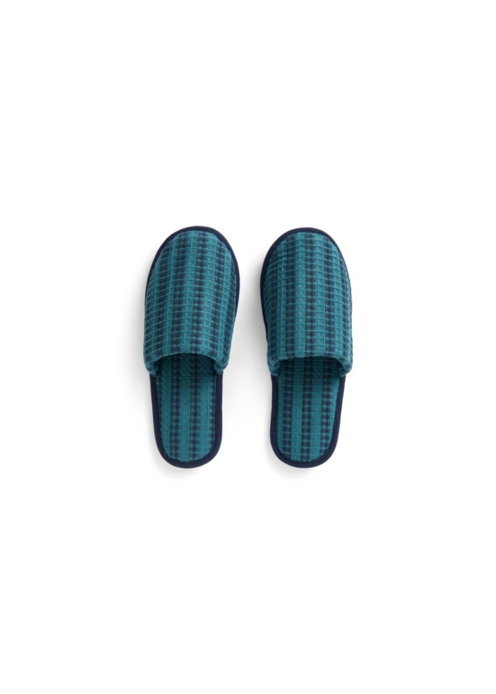 HAY Waffle Slippers - Petrol Blue