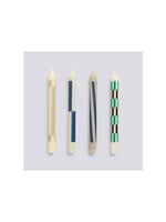 HAY Pattern Candle - Set of 4 - Cream & Dark