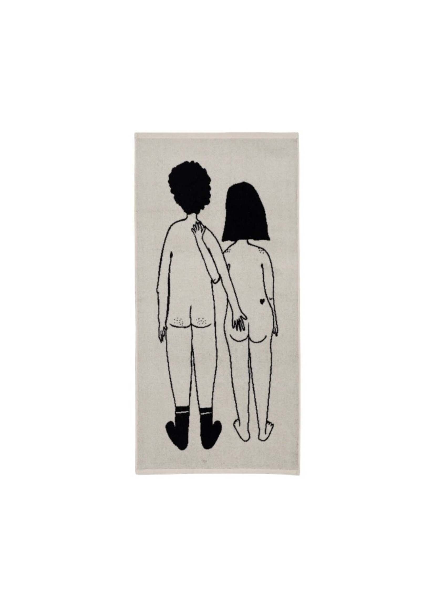 helen b handdoek - naked couple back