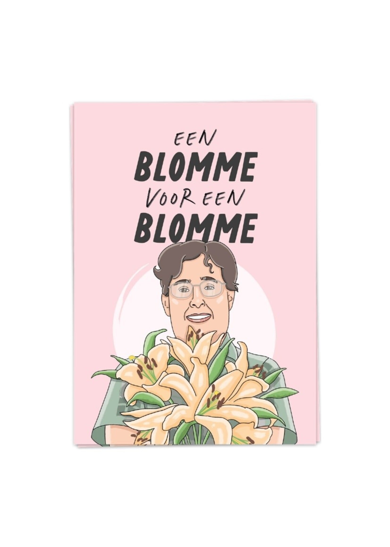 Kaart Blanche Blomme voor een blomme