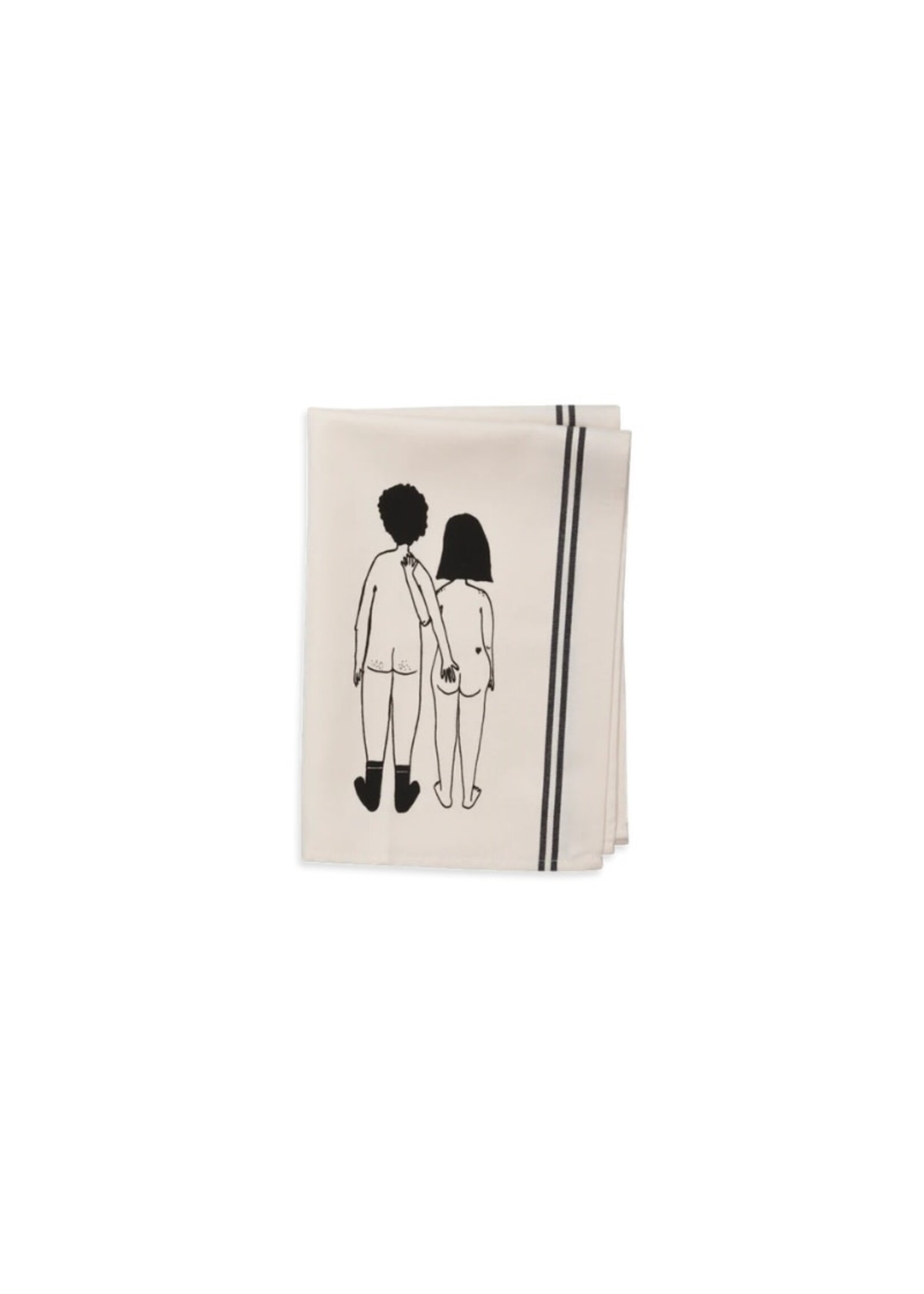 helen b keukenhanddoek - naked couple back