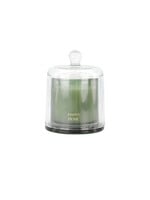 Zusss geurkaars glas met stolp happy home - groen