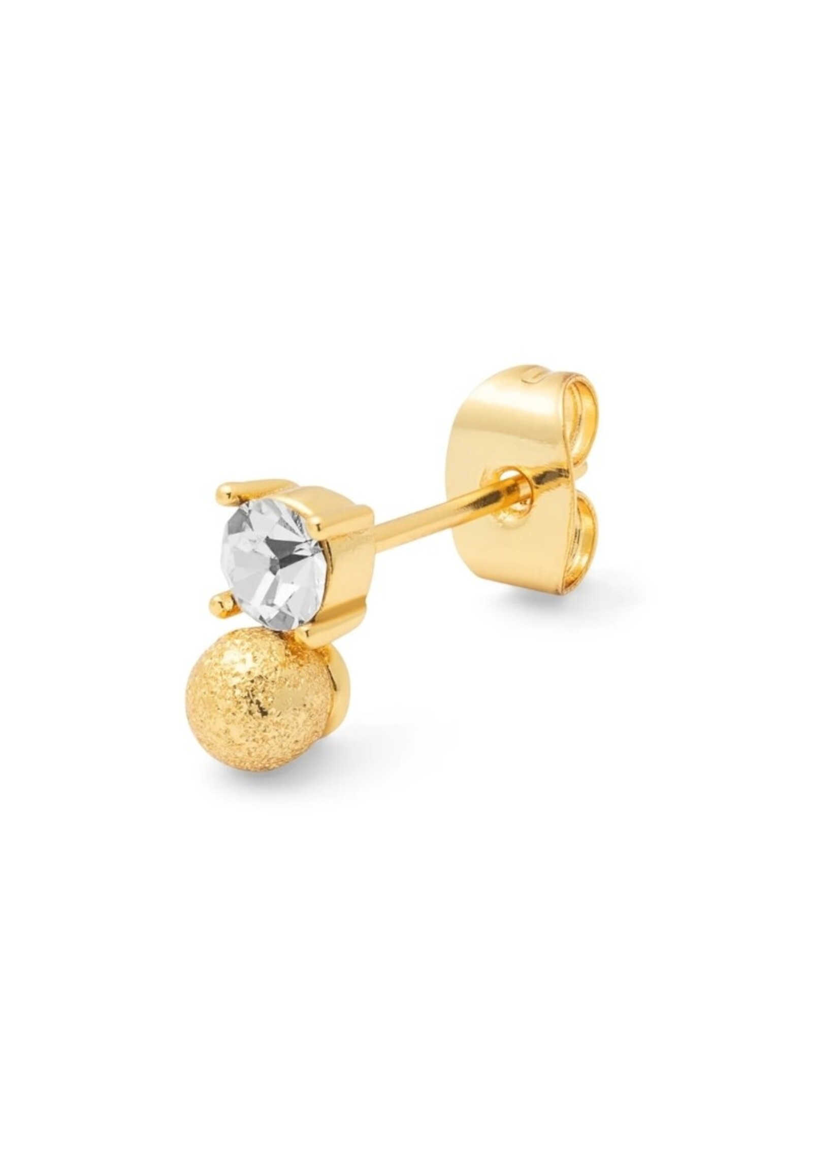 LULU Copenhagen Diamond Eye oorstud - Gold Plated/Crystal