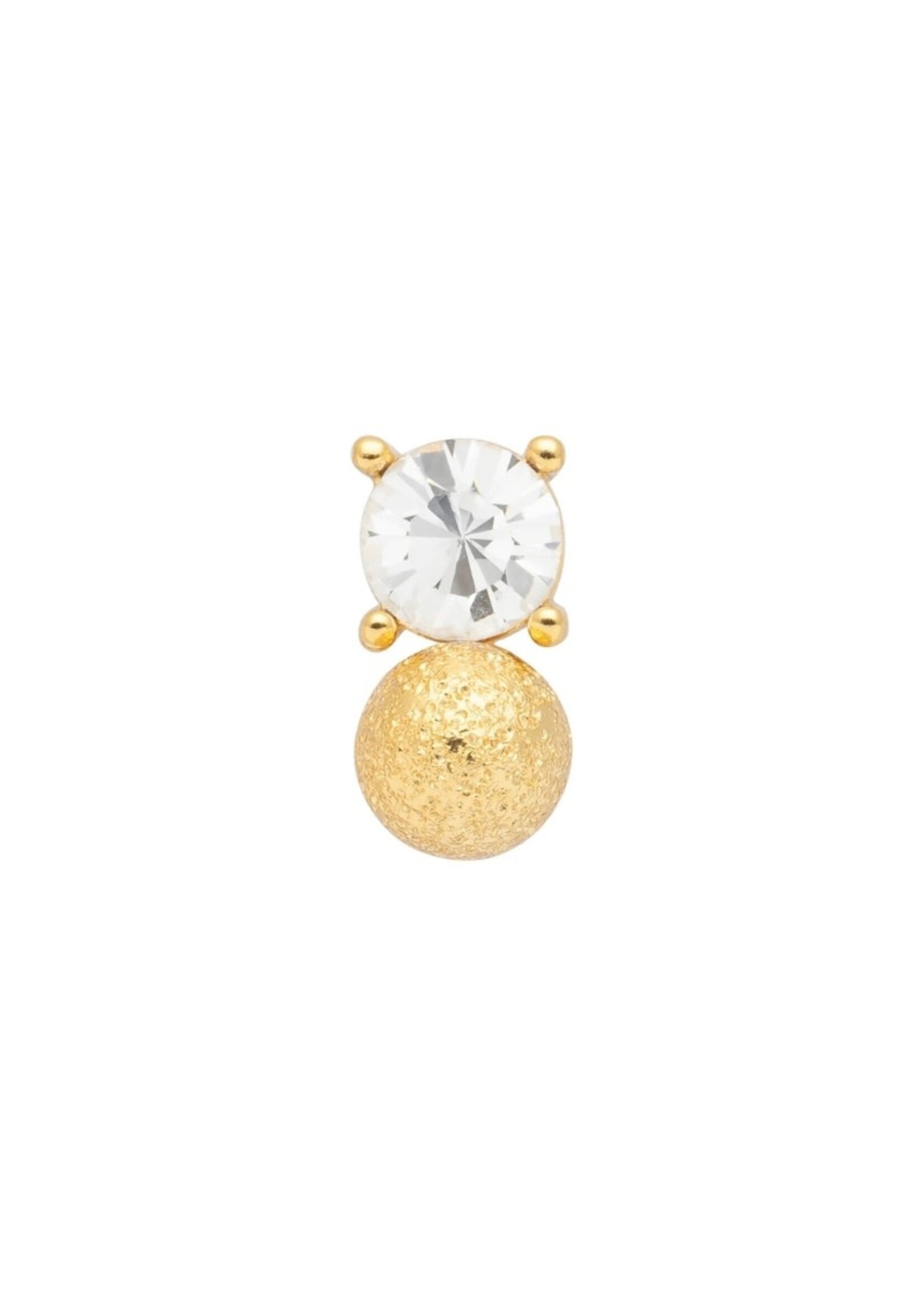LULU Copenhagen Diamond Eye oorstud - Gold Plated/Crystal