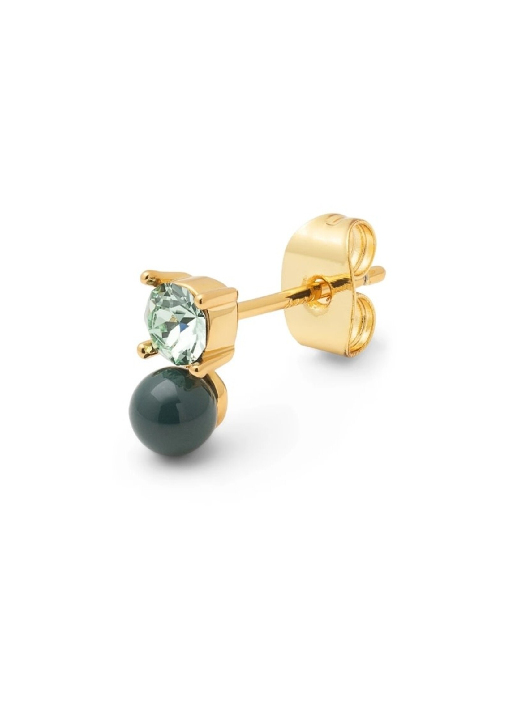 LULU Copenhagen Diamond Eye oorstud - North Sea Green/Chrysolite