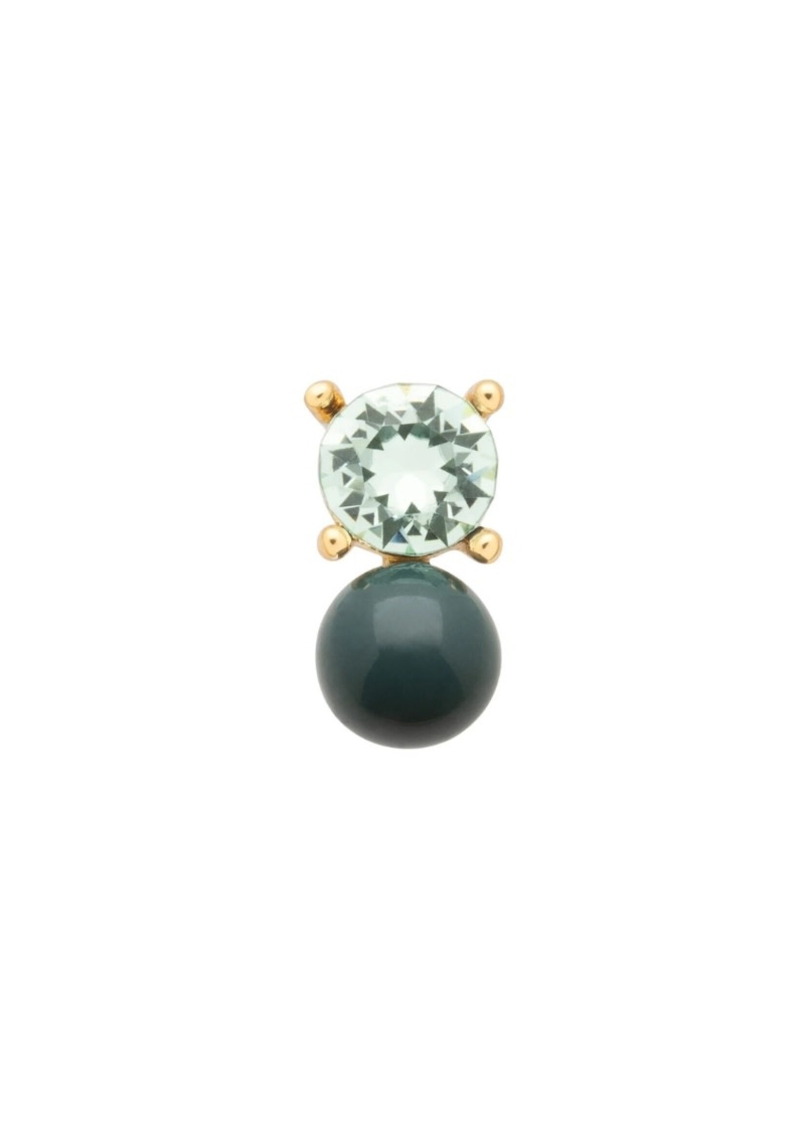 LULU Copenhagen Diamond Eye oorstud - North Sea Green/Chrysolite