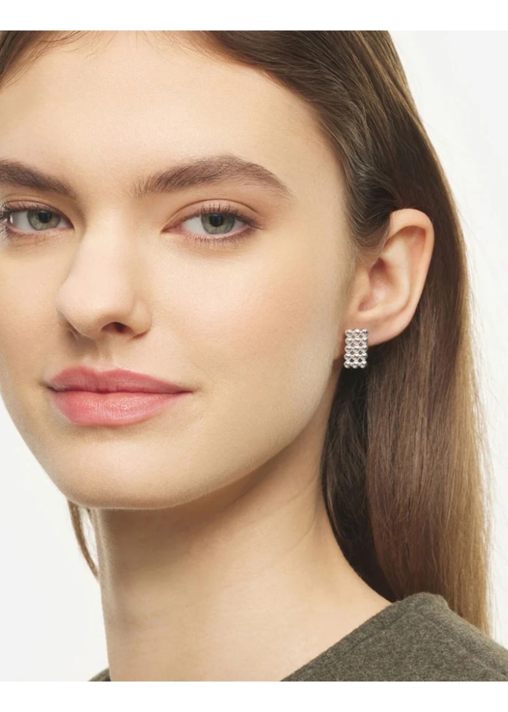 LULU Copenhagen Glamour oorstud - Silver