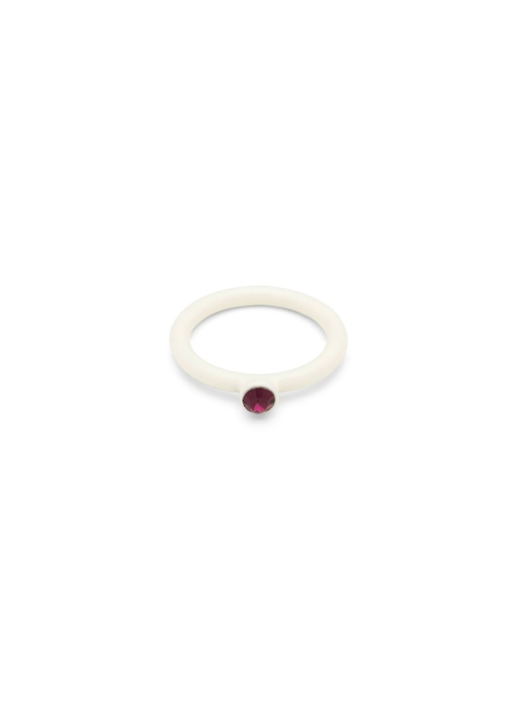 LULU Copenhagen Color Ring Crystal - Coconut Milk - 55