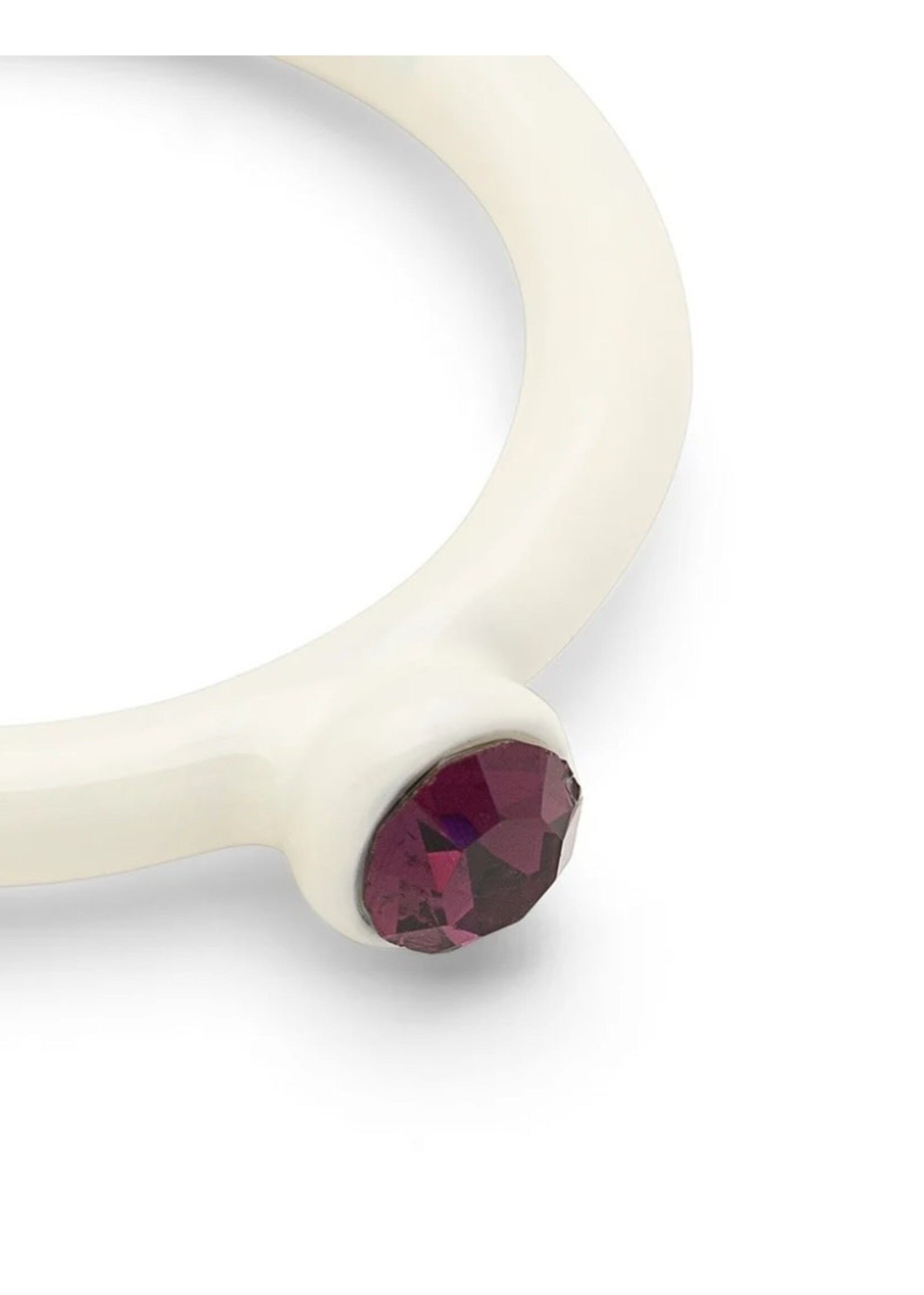 LULU Copenhagen Color Ring Crystal - Coconut Milk - 55