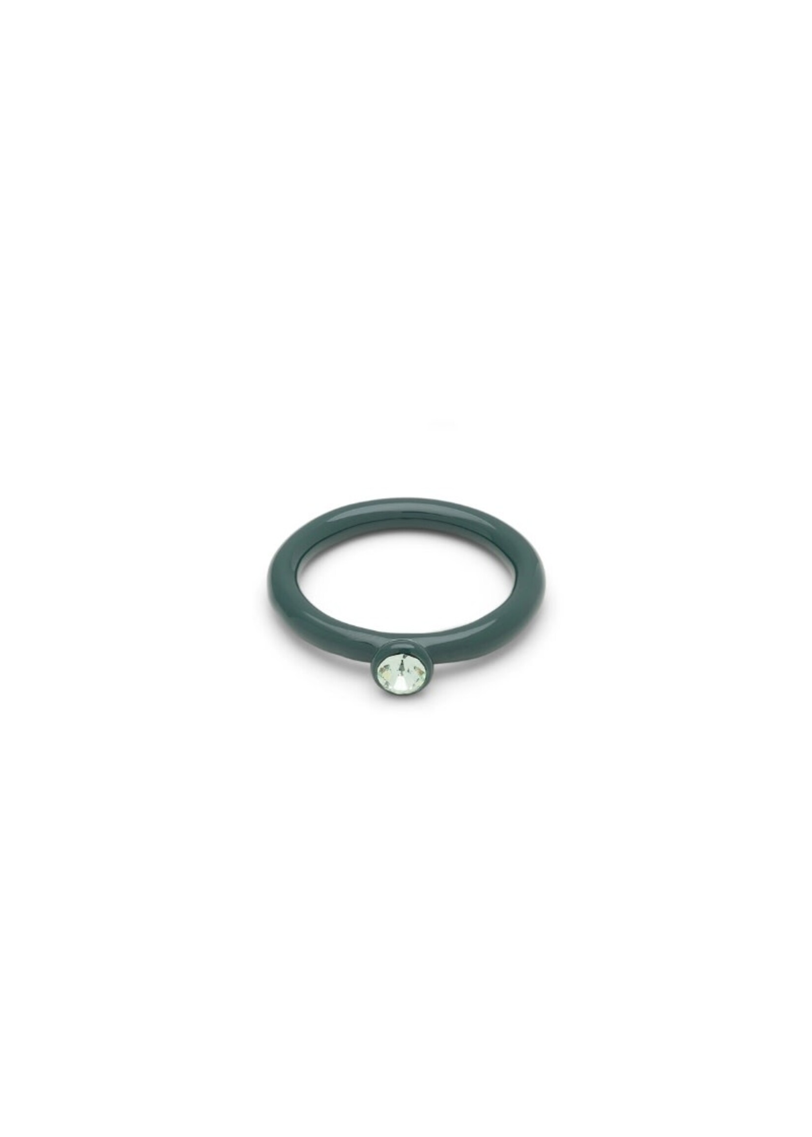 LULU Copenhagen Color Ring Crystal - North Sea Green - 55