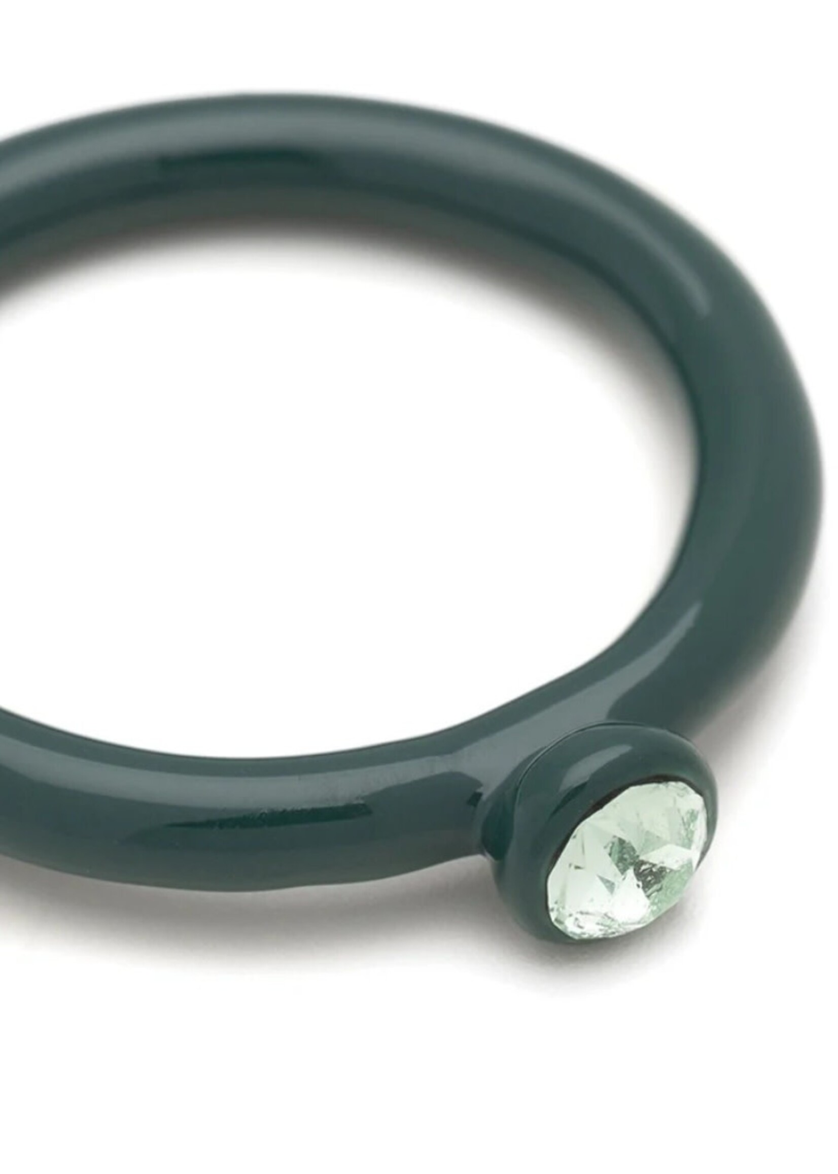 LULU Copenhagen Color Ring Crystal - North Sea Green - 55